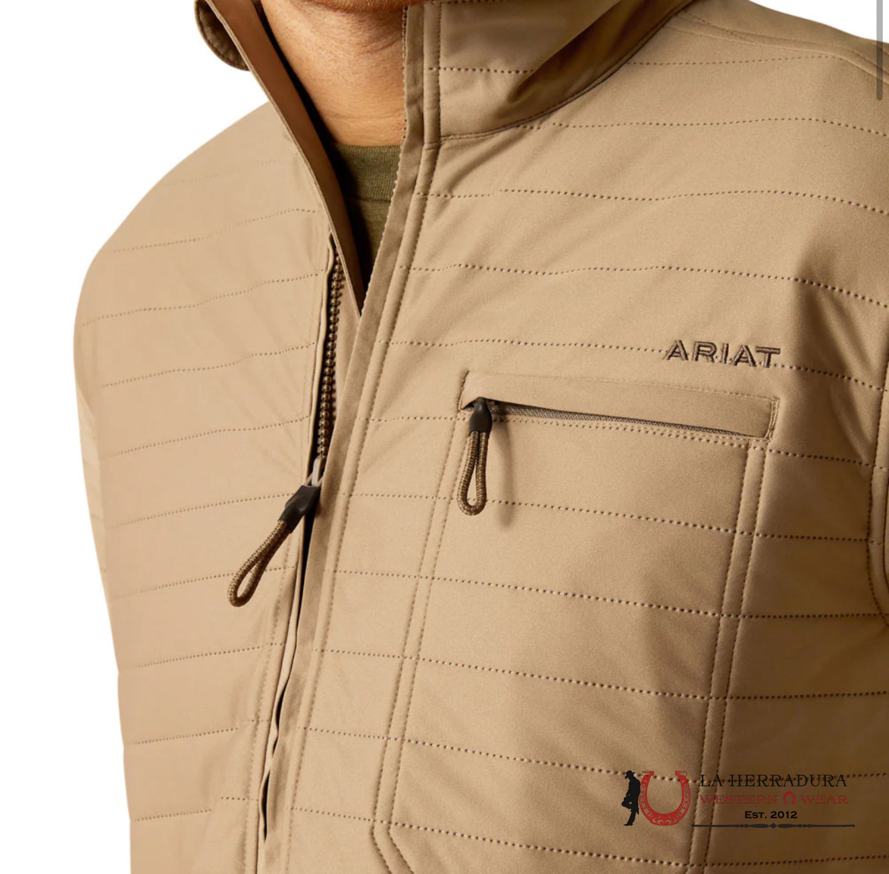 Ariat Khaki Wylie Full Zip Up- 2463 Ropa Hombres