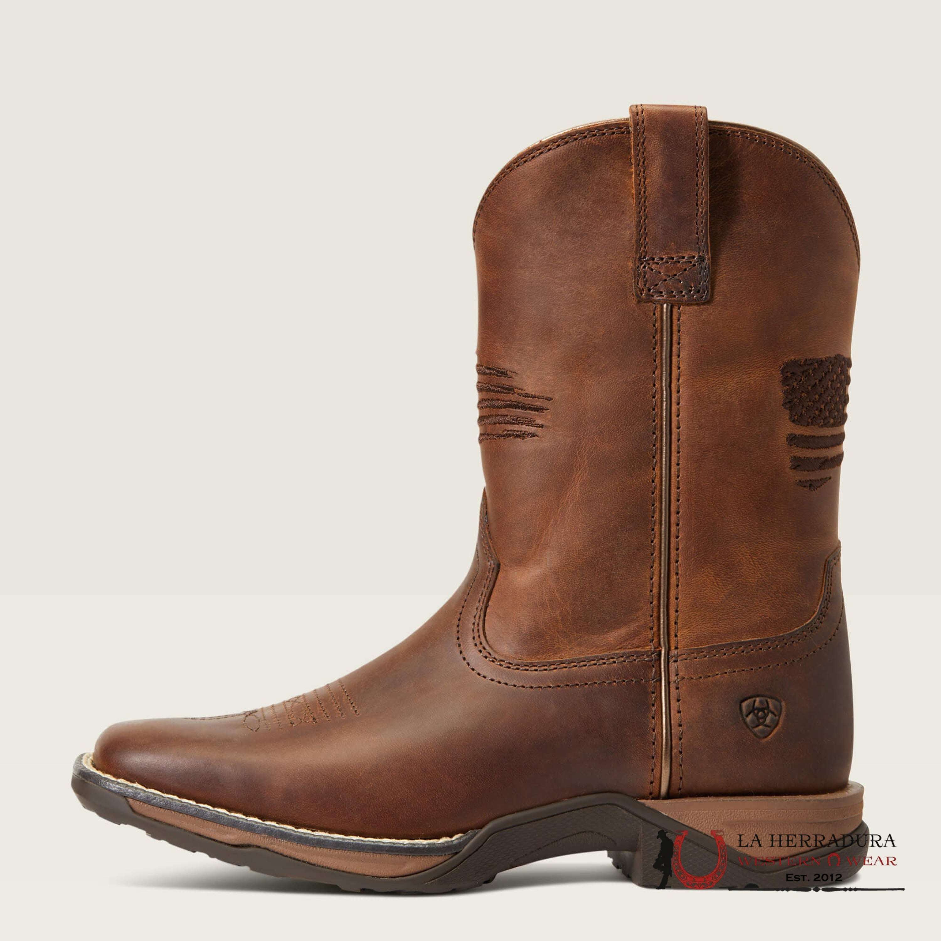 ARIAT KIDS ANTHEM PATRIOT DISTRESSED BROWN -10040366 NIÑOS