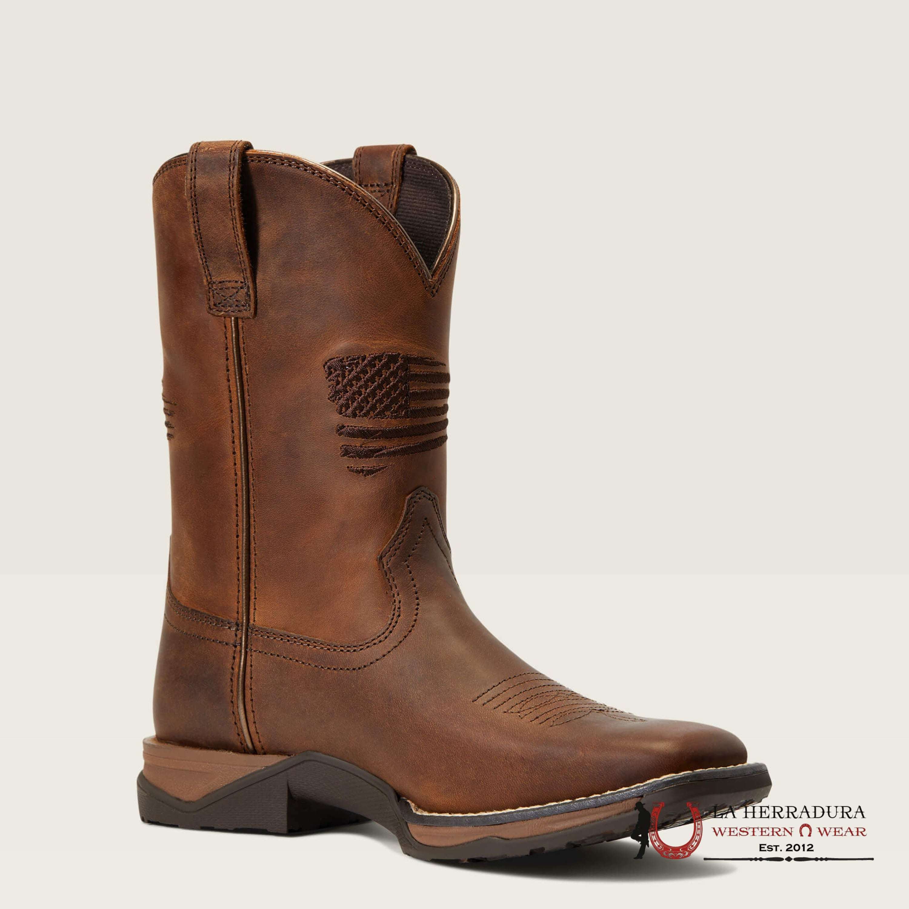 ARIAT KIDS ANTHEM PATRIOT DISTRESSED BROWN -10040366 NIÑOS