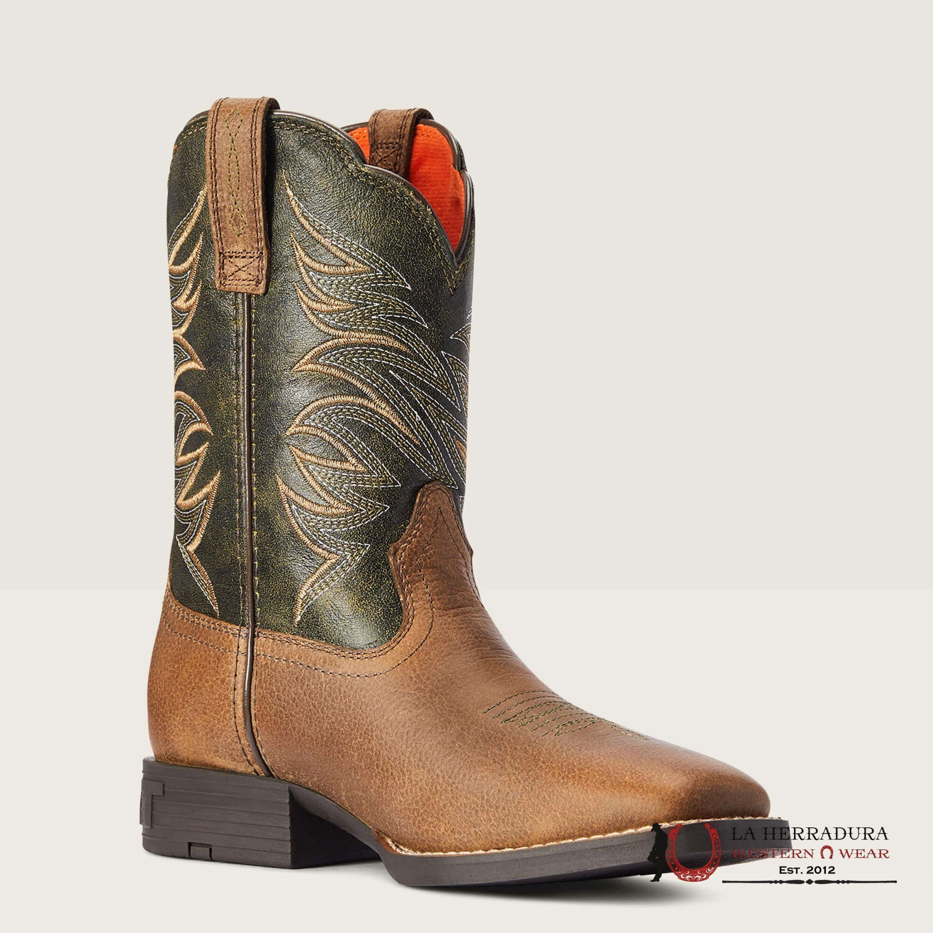 ARIAT KIDS FIRECATCHER Y DISTRESSED BROWN/ALFALFA -10042414 NIÑOS