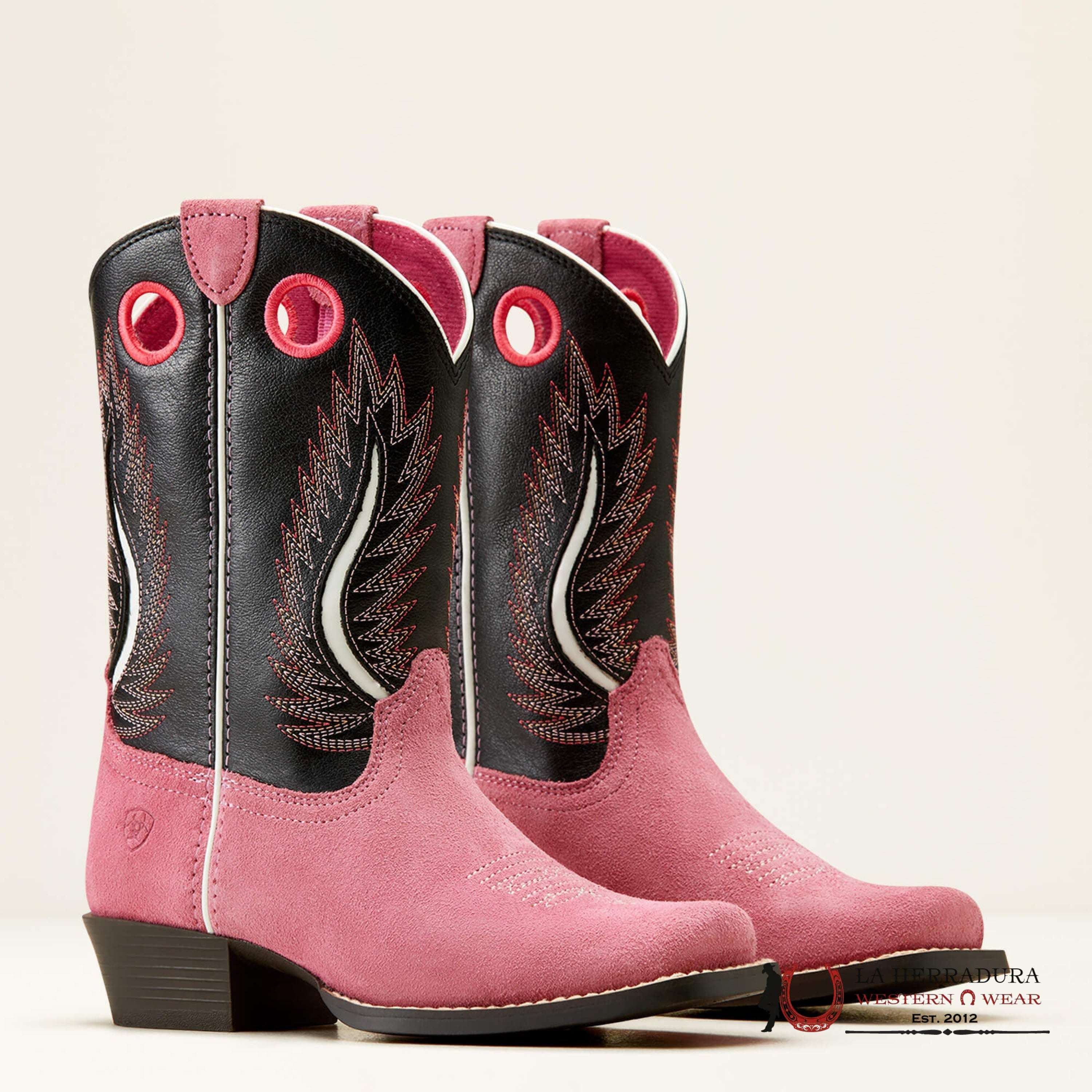 ARIAT KIDS FUTURITY FORT WORTH HAUTE PINK SUEDE -10050880 NIÑOS