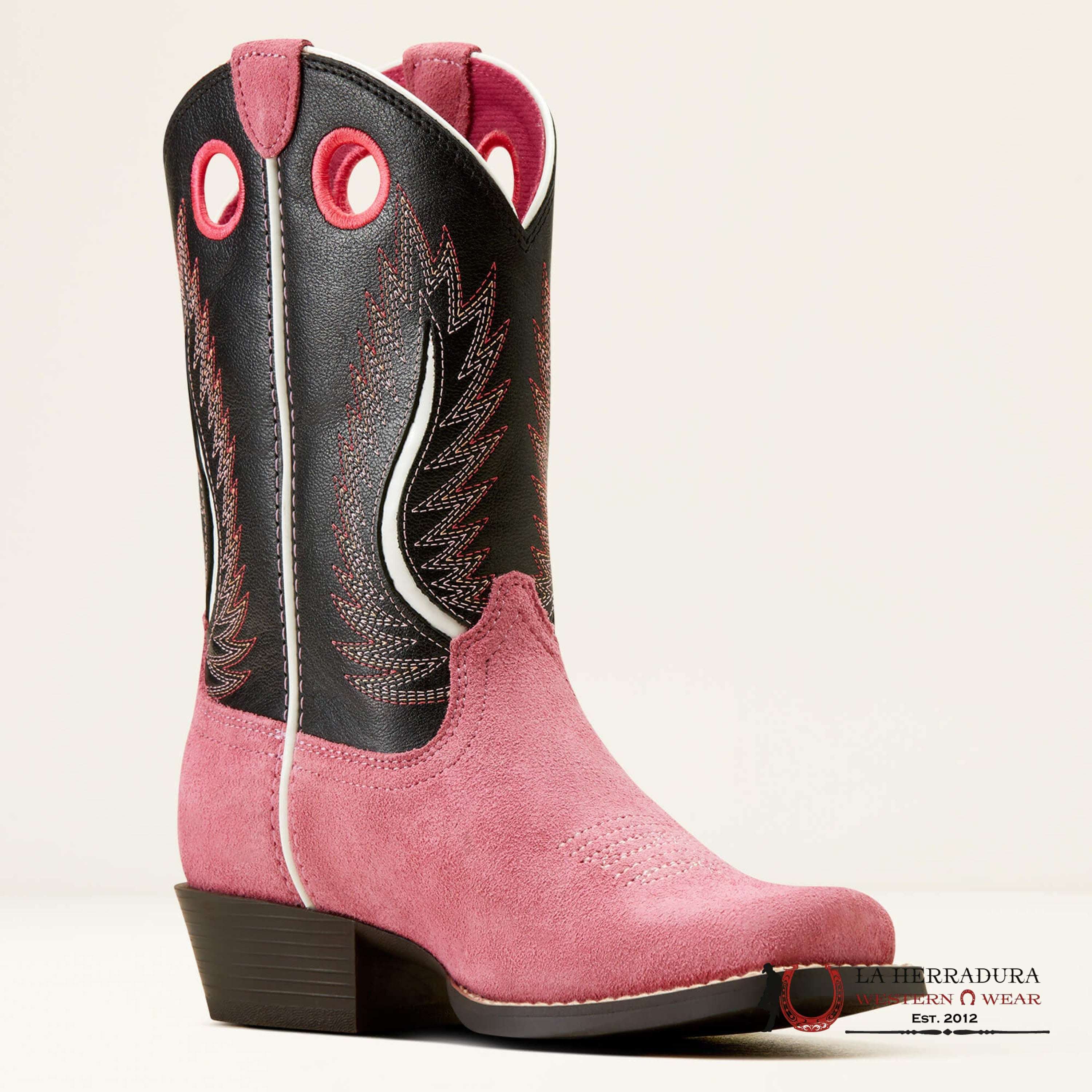 ARIAT KIDS FUTURITY FORT WORTH HAUTE PINK SUEDE -10050880 NIÑOS