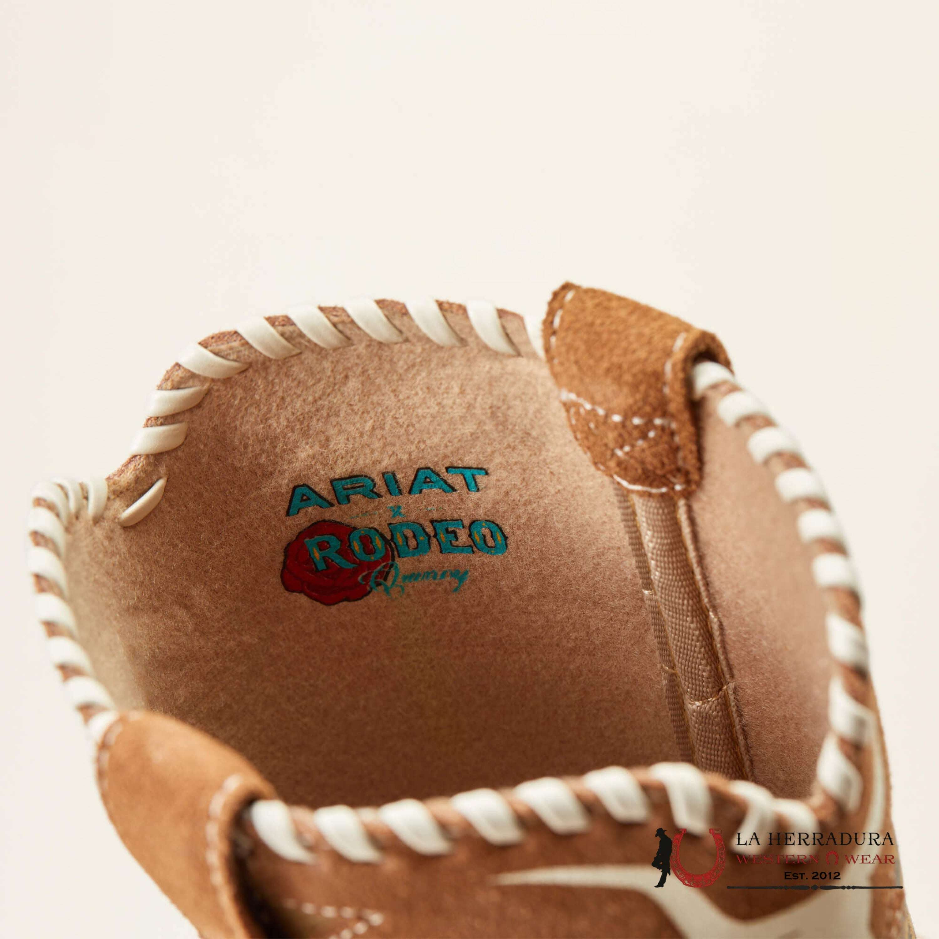 ARIAT KIDS FUTURITY RODEO CHESTNUT SUEDE/AMERICAN COWBOY -10050965 NIÑOS