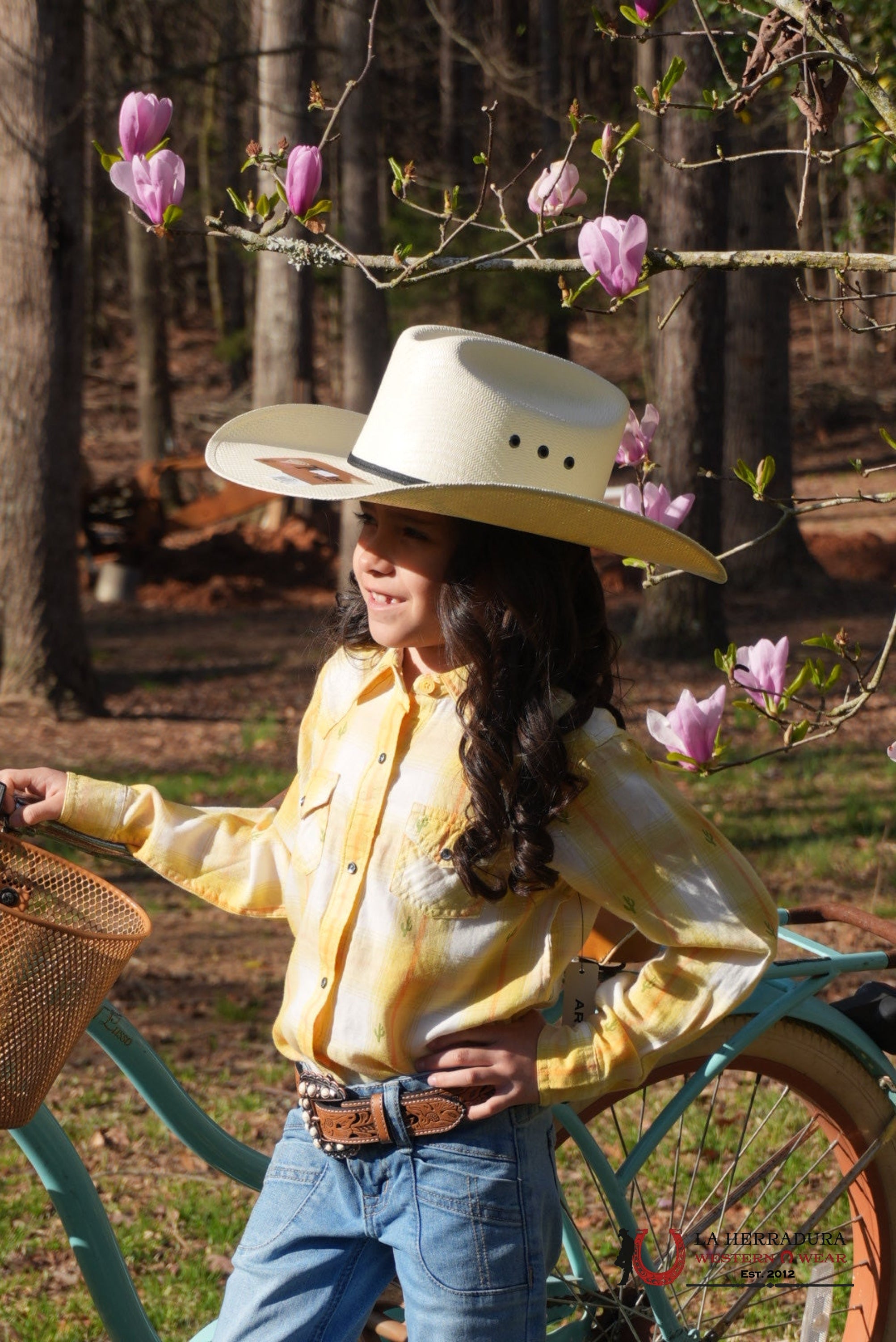 ARIAT KIDS SHIRT -GIRLS CACTUS DOBBY GLENROCK SNP 10048597 NIÑAS