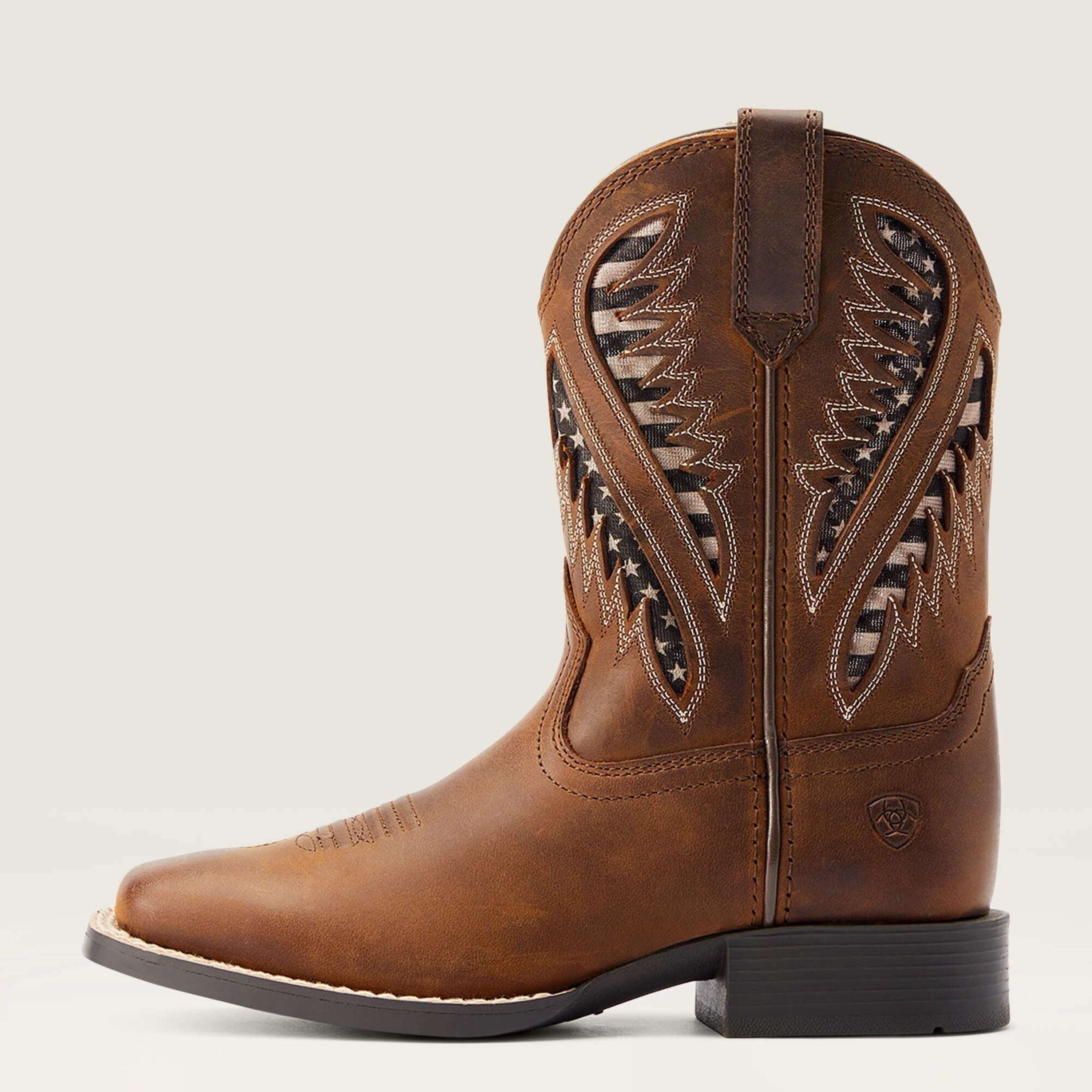 ARIAT KIDS QUICKDRAW VENTEK DISTRESSED TAN -10044485 NIÑOS
