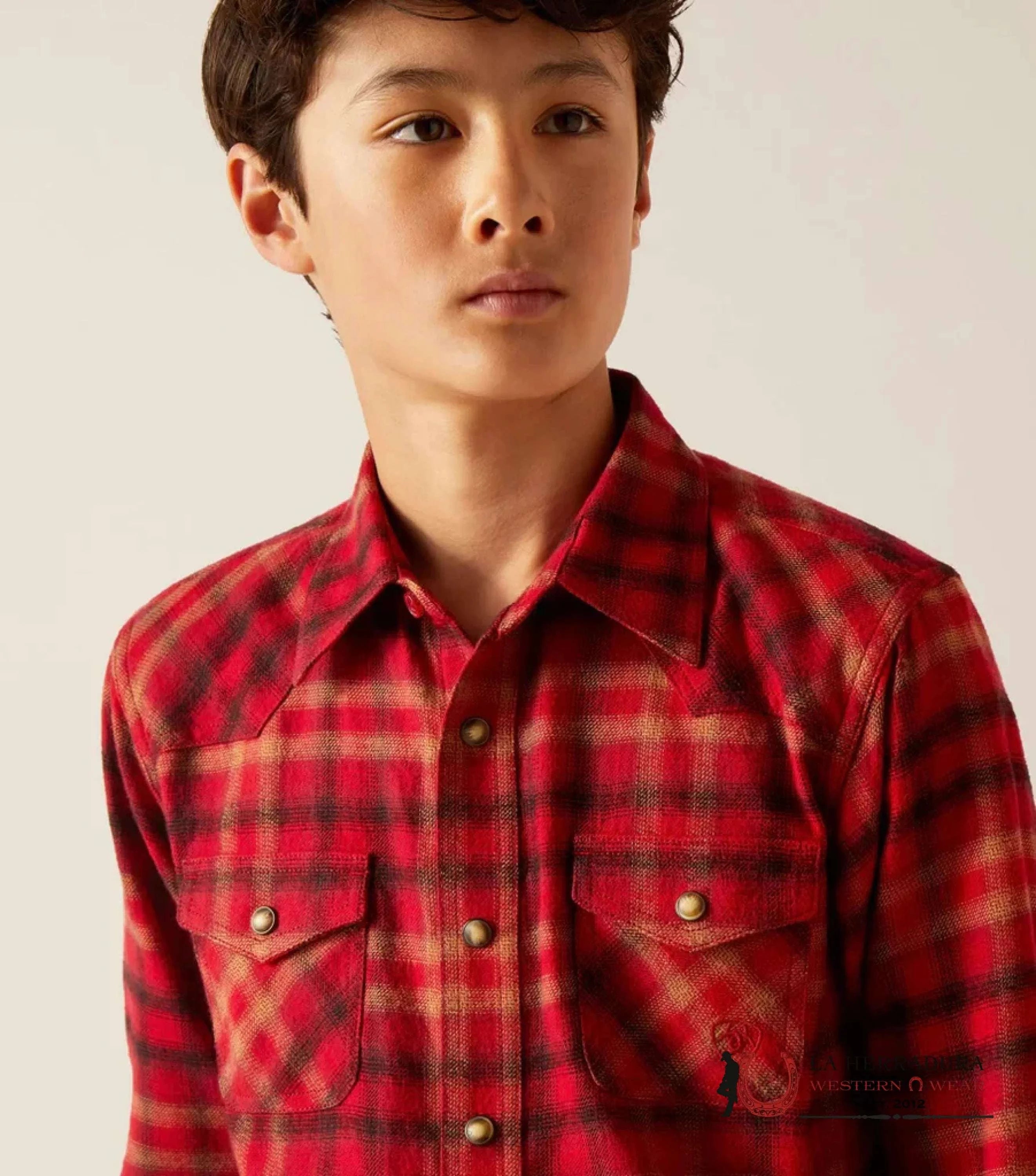 ARIAT KIDS RETRO FIT -BOYS CRANBERRY CRIMSON HEBER 10047301 NIÑOS