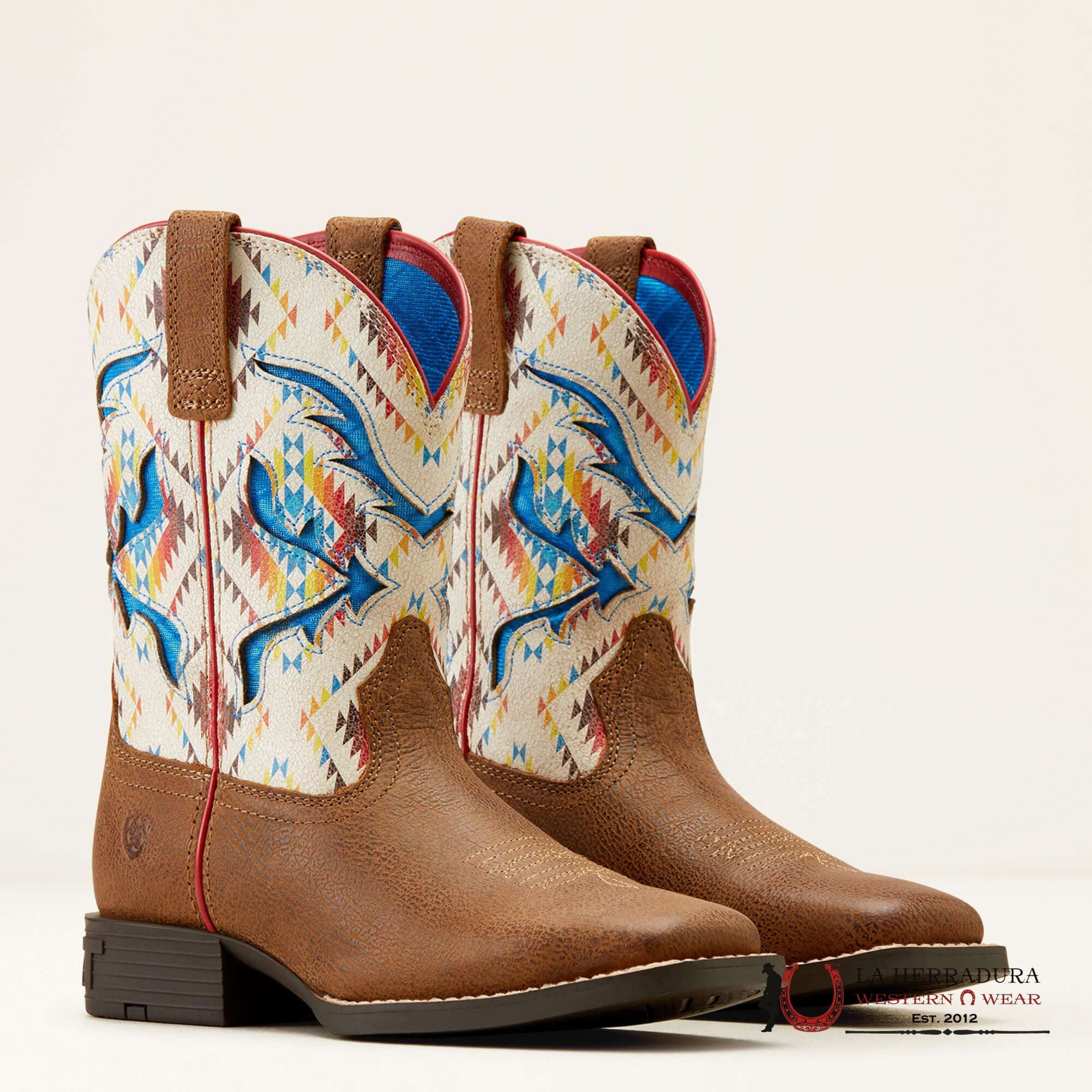 ARIAT KIDS SAN ANGELO VENTEK TOASTY TAN/ BRIGHT SADDLE BLANKET -10050882 NIÑOS
