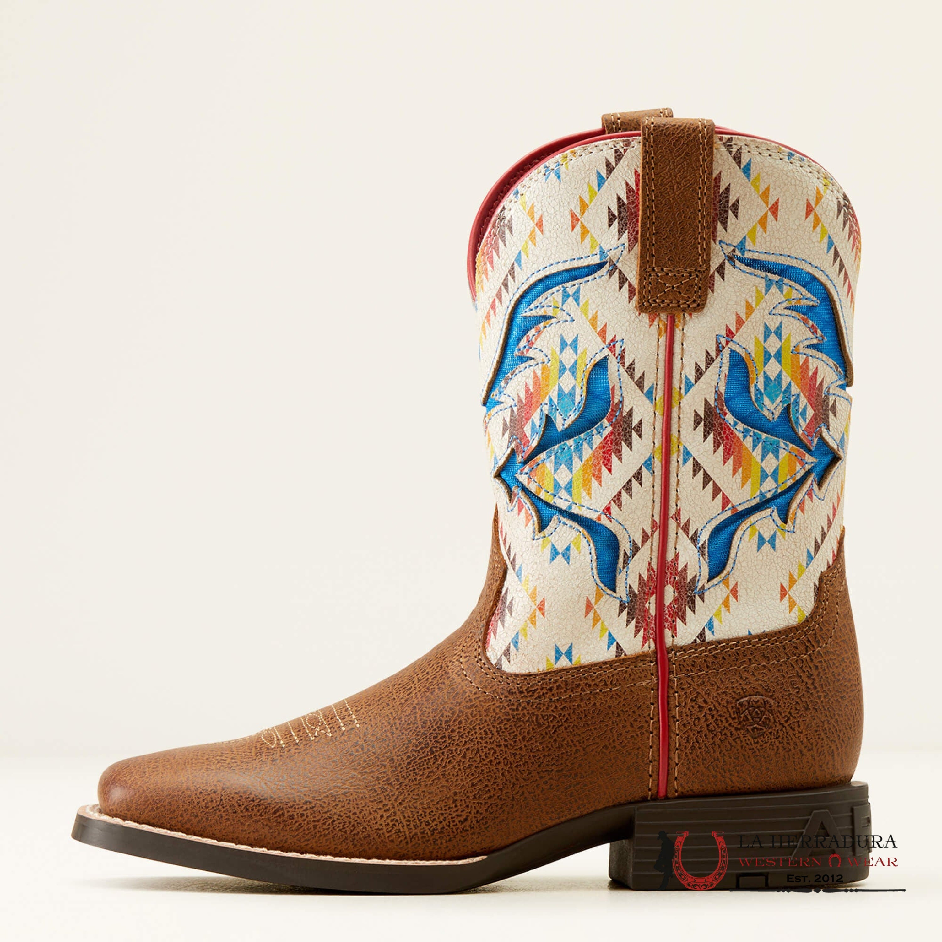 ARIAT KIDS SAN ANGELO VENTEK TOASTY TAN/ BRIGHT SADDLE BLANKET -10050882 NIÑOS