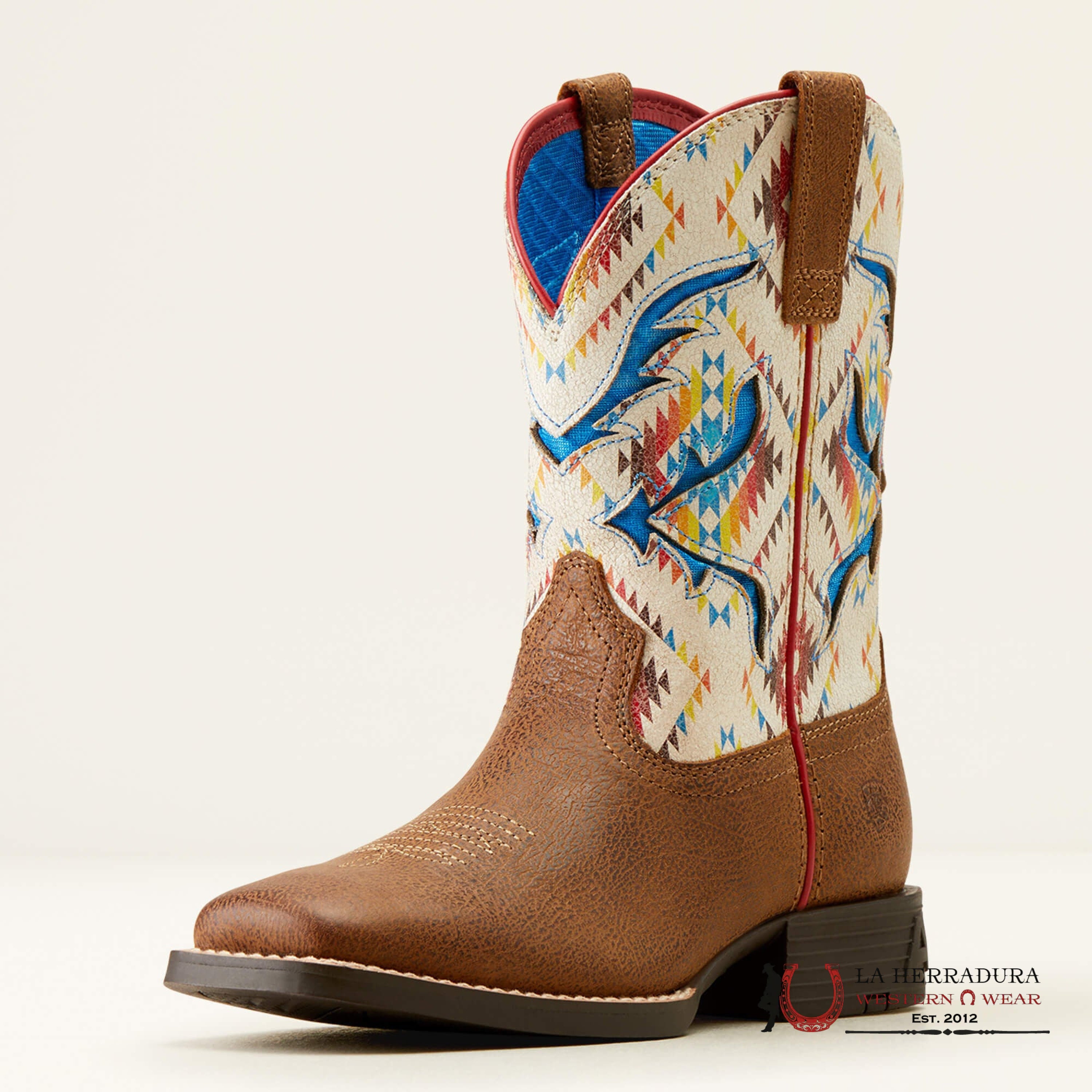 ARIAT KIDS SAN ANGELO VENTEK TOASTY TAN/ BRIGHT SADDLE BLANKET -10050882 NIÑOS