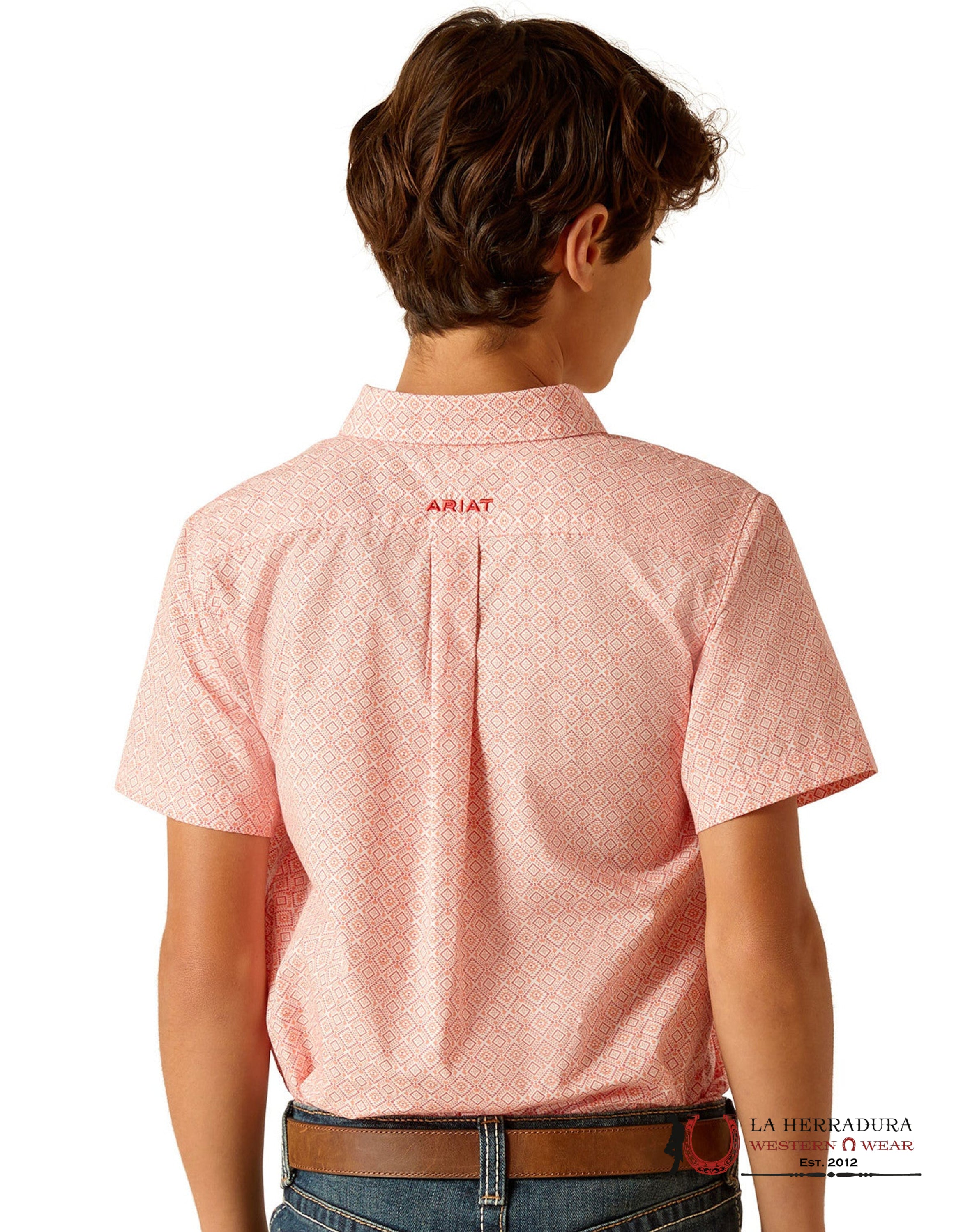 ARIAT KIDS SHIRT -BOYS CORAL KAMDEN 10048663 NIÑOS