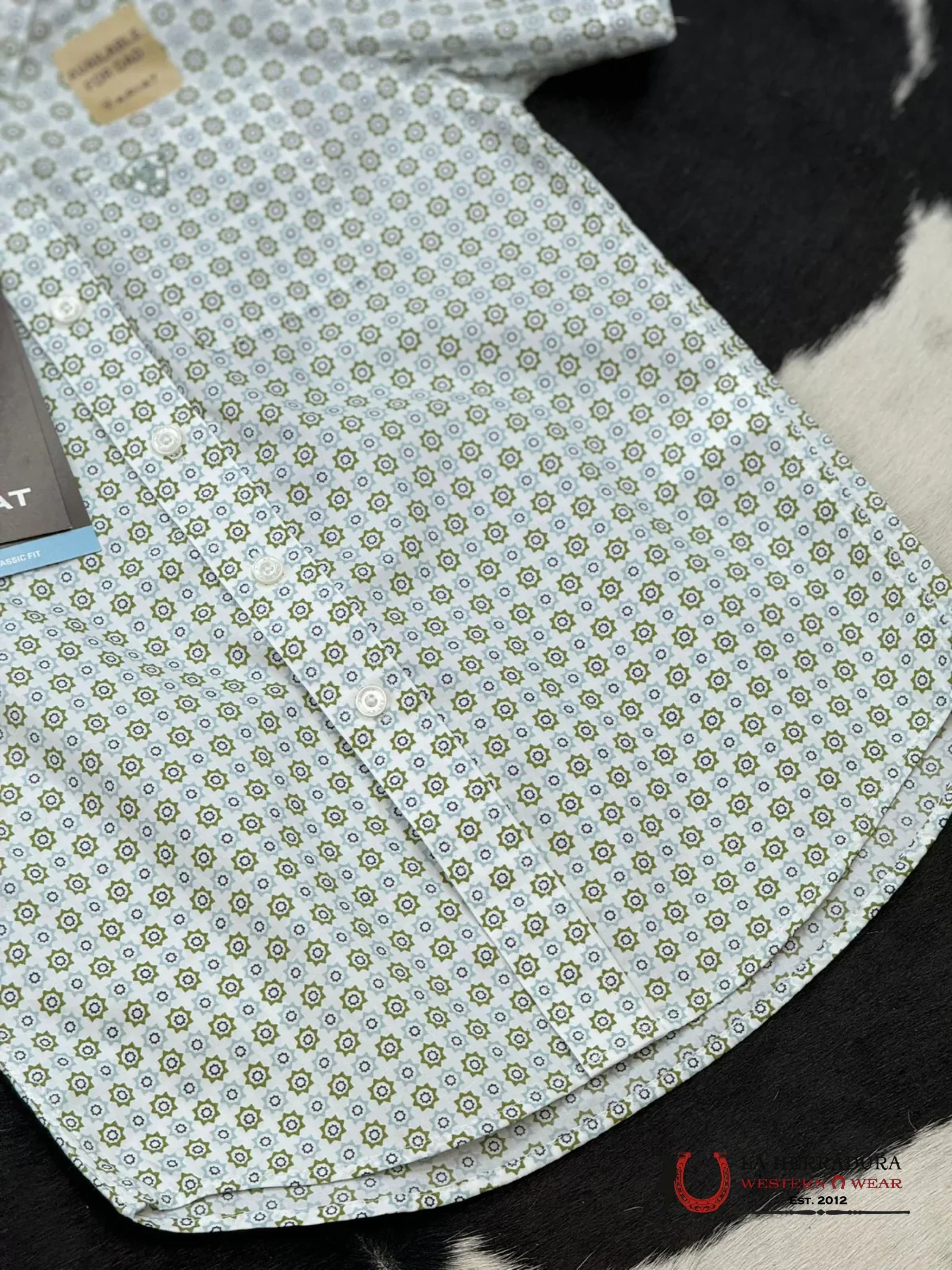 ARIAT KIDS SHIRT -BOYS GREEN EDUARDO 10051407 NIÑOS