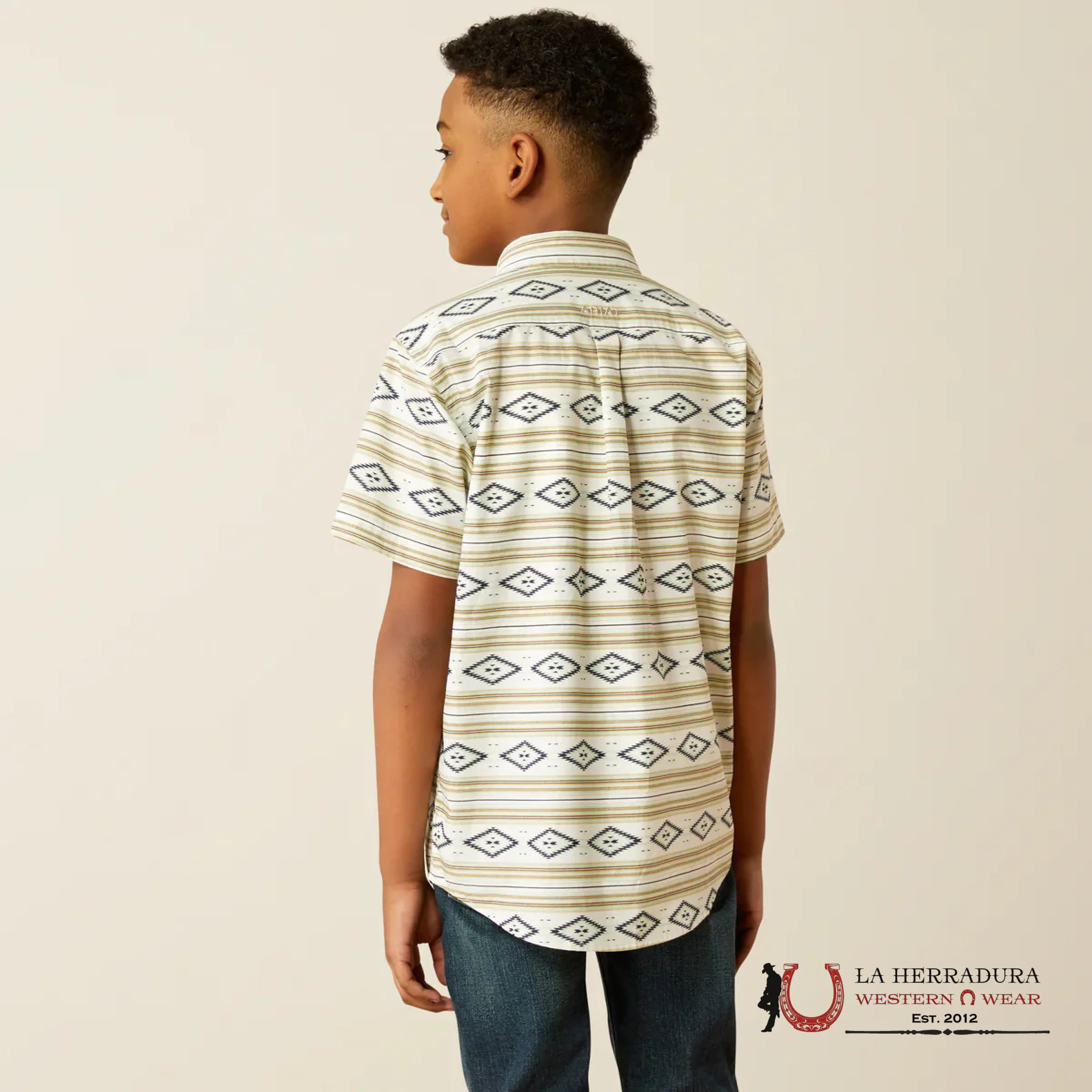 ARIAT KIDS SHIRT -BOYS MINT CHRISTOPHER SS 10054783 NIÑOS