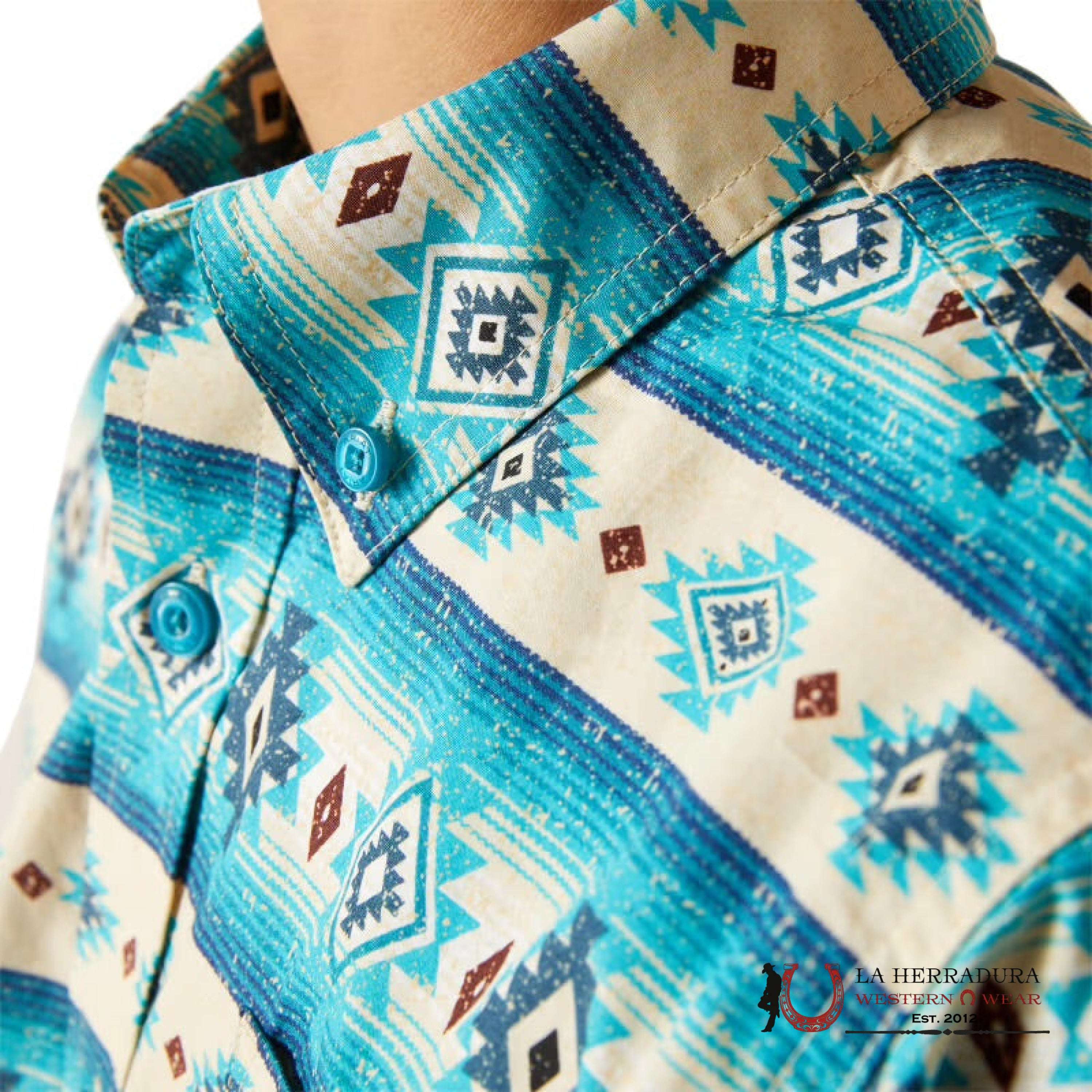 ARIAT KIDS SHIRT -BOYS SANDSHELL BRENT LS 10046431 NIÑOS