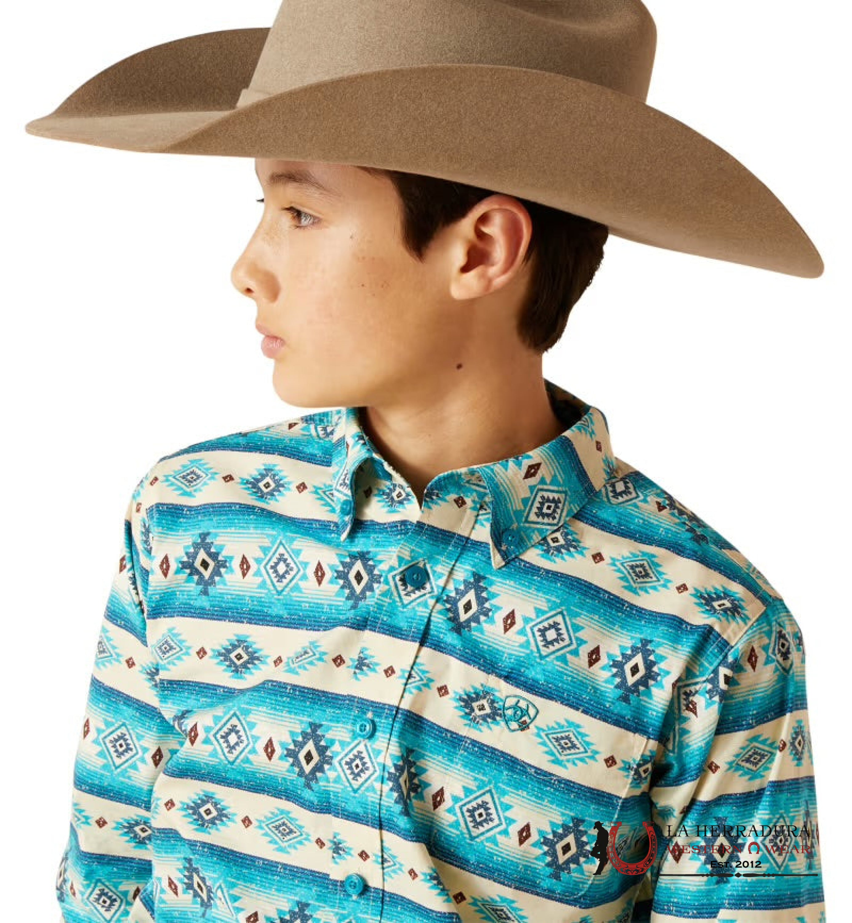 ARIAT KIDS SHIRT -BOYS SANDSHELL BRENT LS 10046431 NIÑOS