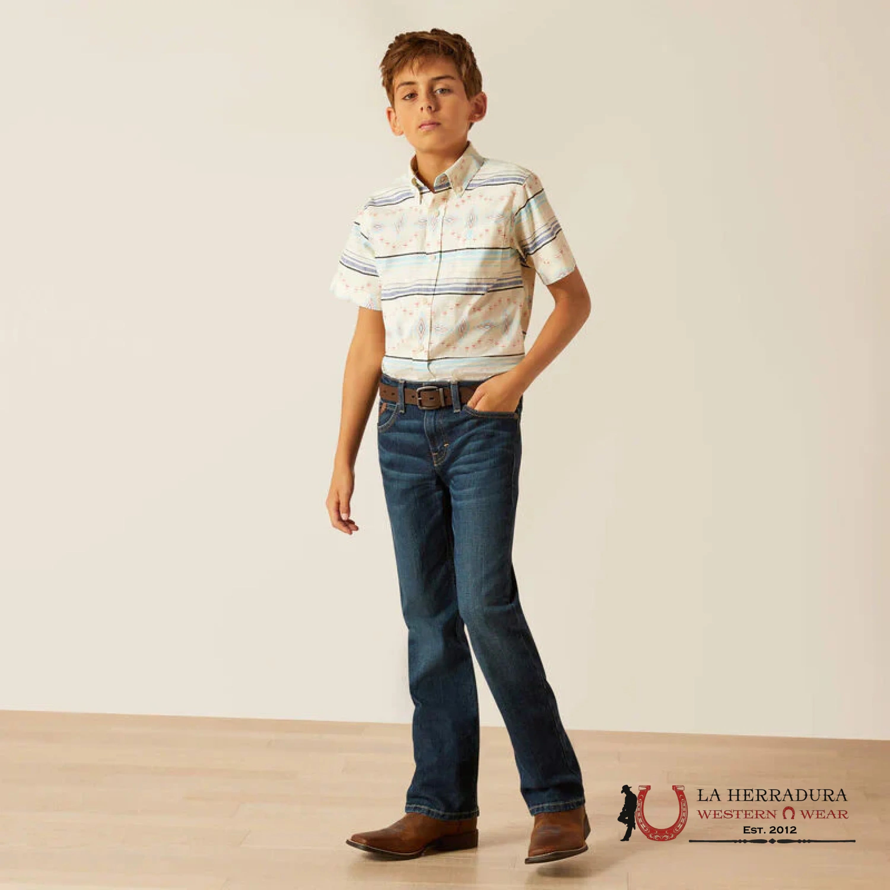 ARIAT KIDS SHIRT -BOYS SANDSHELL KODA SS 10048664 NIÑOS