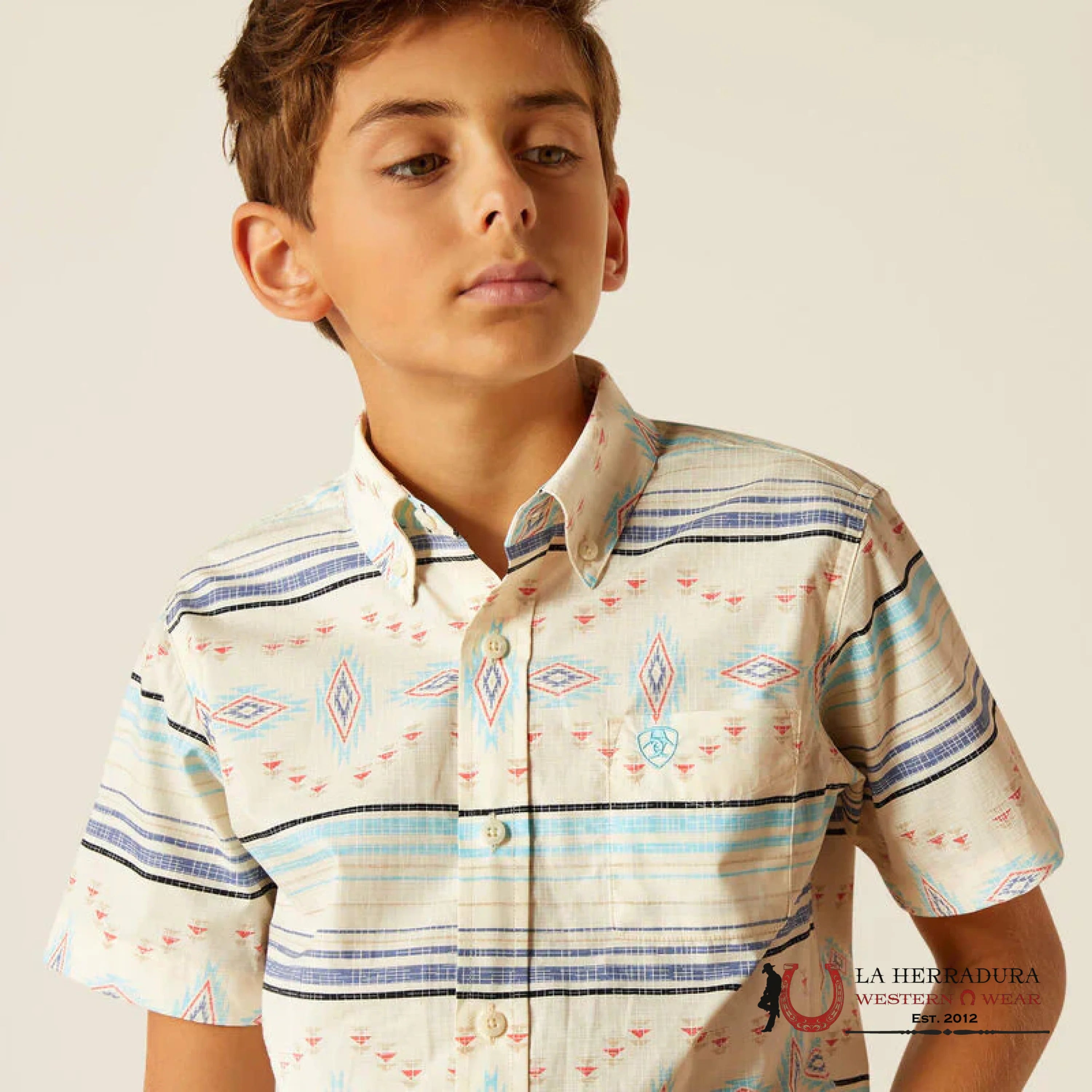 ARIAT KIDS SHIRT -BOYS SANDSHELL KODA SS 10048664 NIÑOS