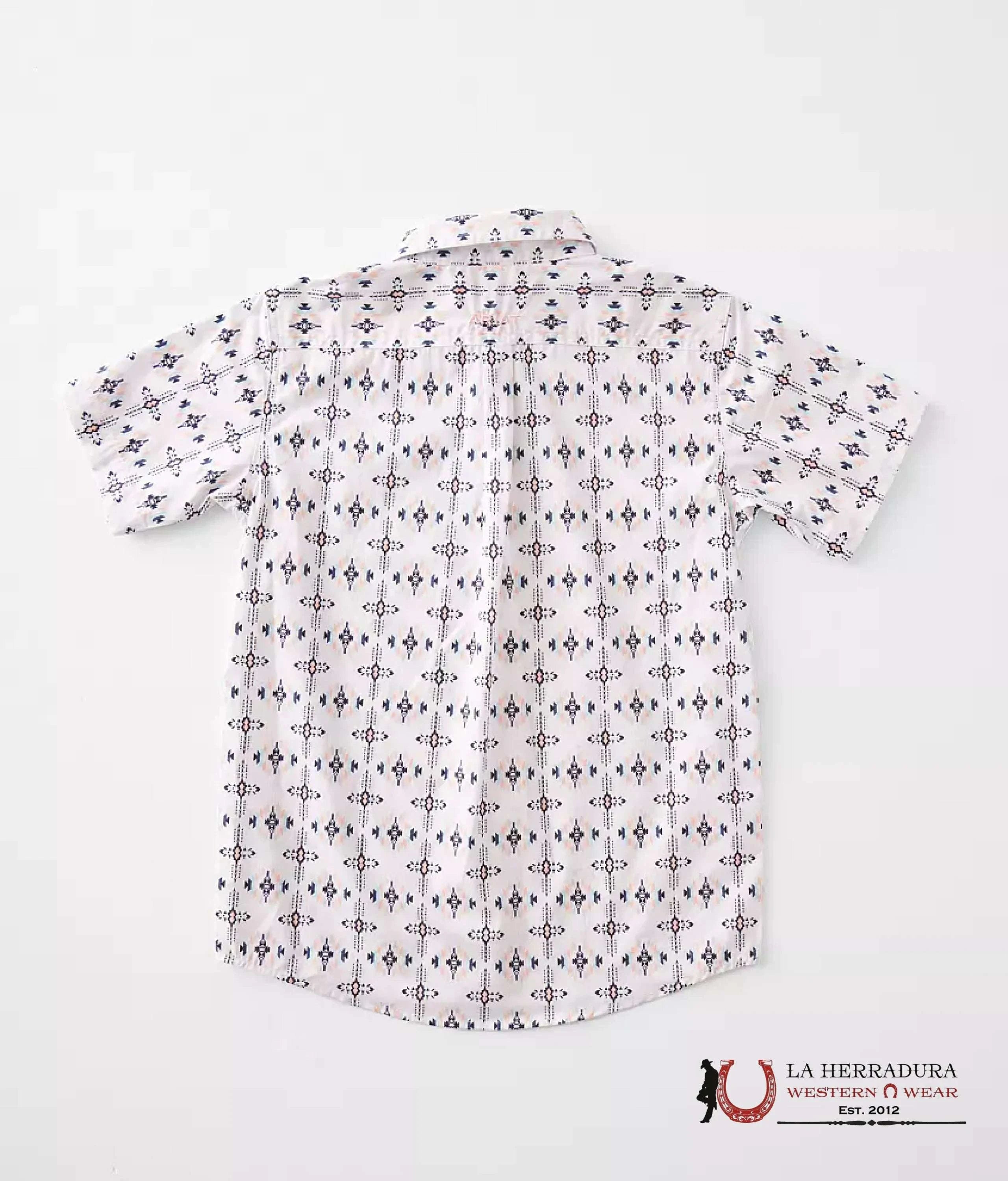 ARIAT KIDS SHIRT -BOYS WHITE OTTO CLSSC 10044926 NIÑOS