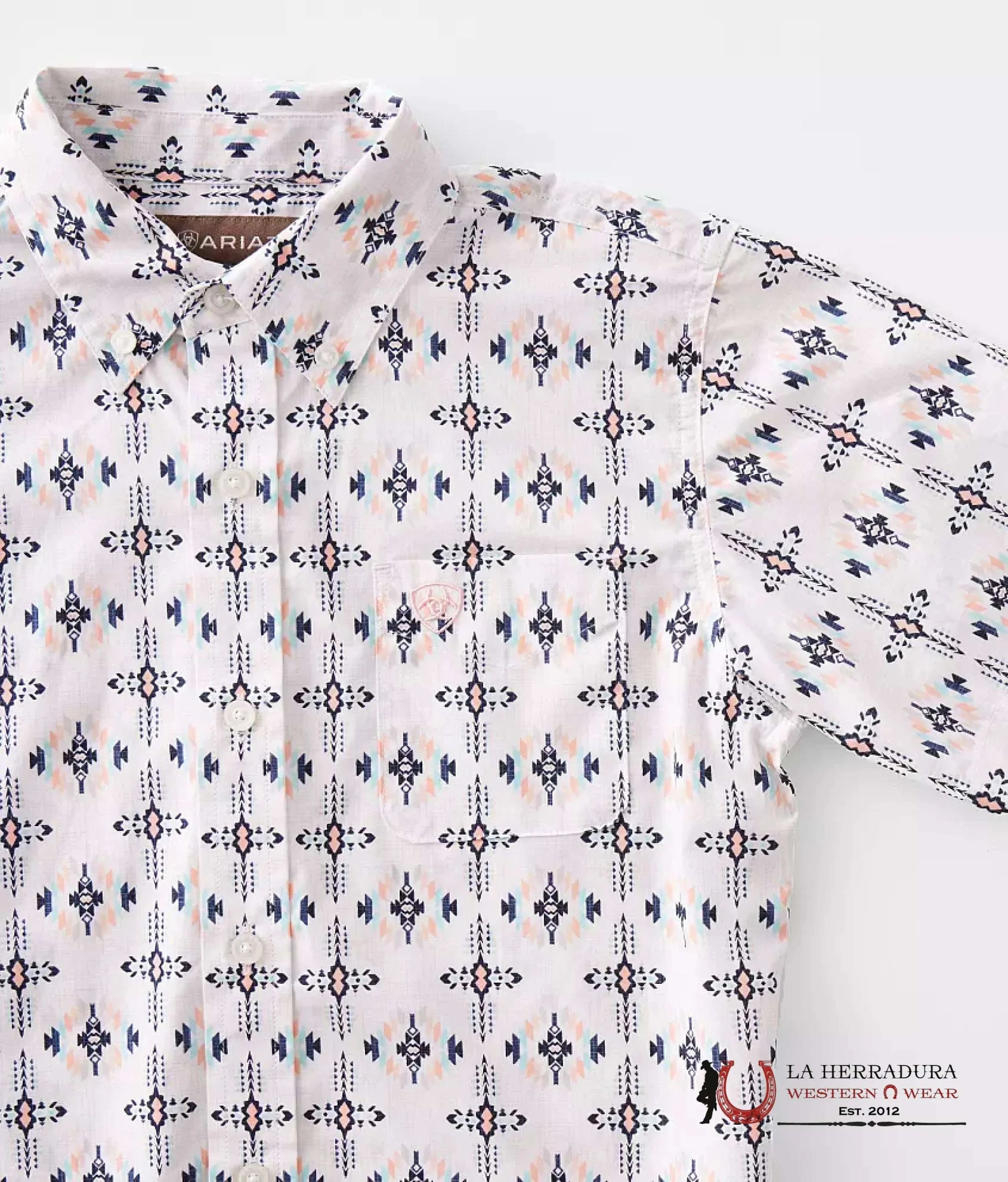 ARIAT KIDS SHIRT -BOYS WHITE OTTO CLSSC 10044926 NIÑOS