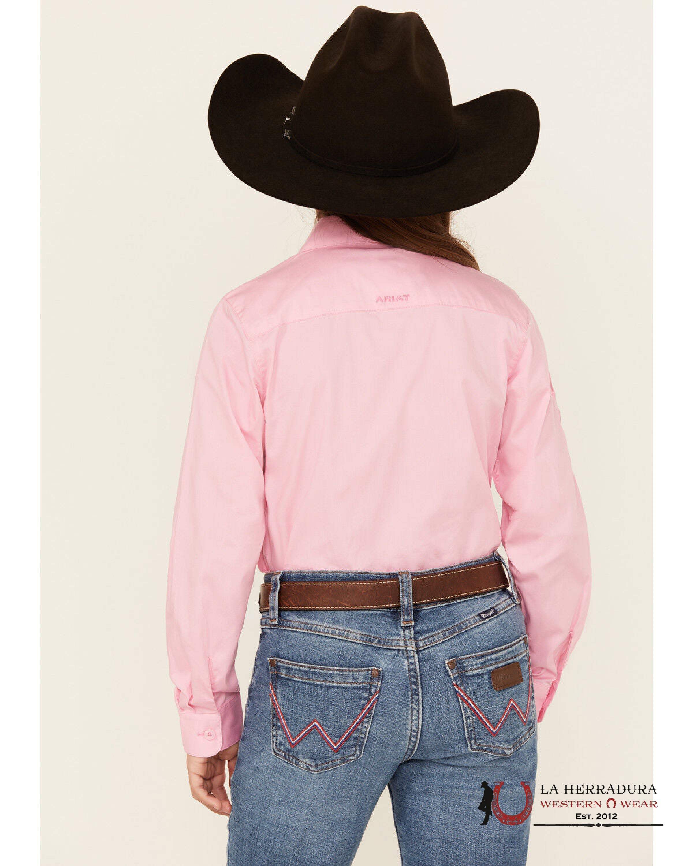 ARIAT KIDS SHIRT -GIRLS PRISM PINK TEAM KIRBY 10053943 NIÑOS