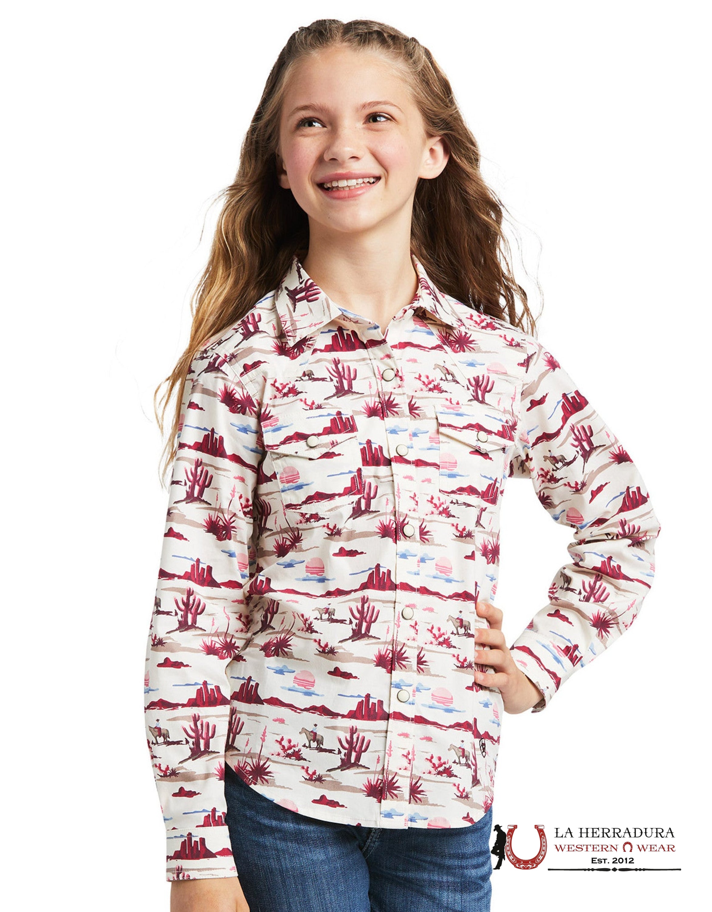 ARIAT KIDS SHIRT -GIRLS YUMA LANDSCAPE 10039507 NIÑOS