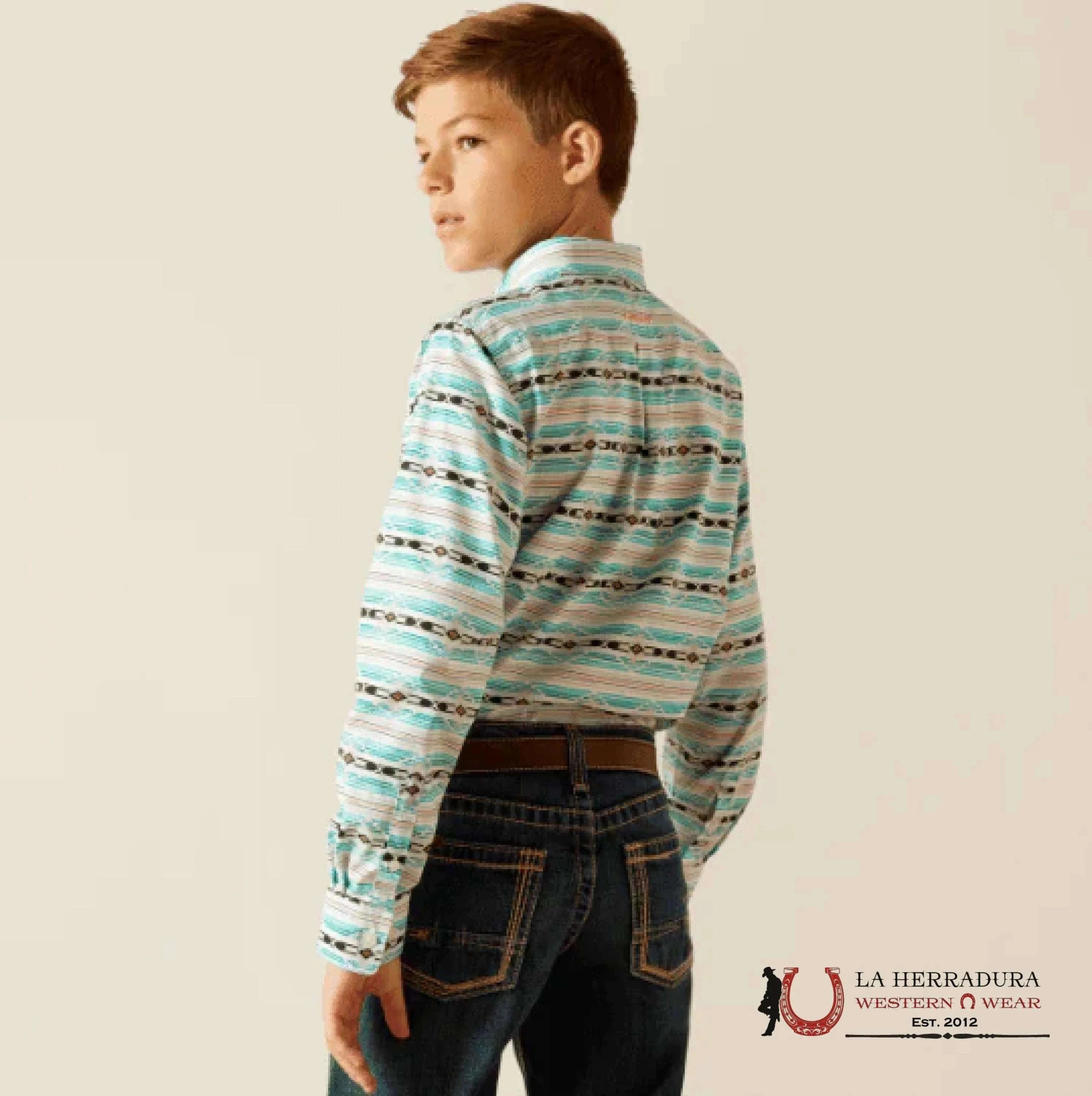 ARIAT KIDS SHIRT -ICE CREEN JEFFERSON LS 10051398 NIÑOS