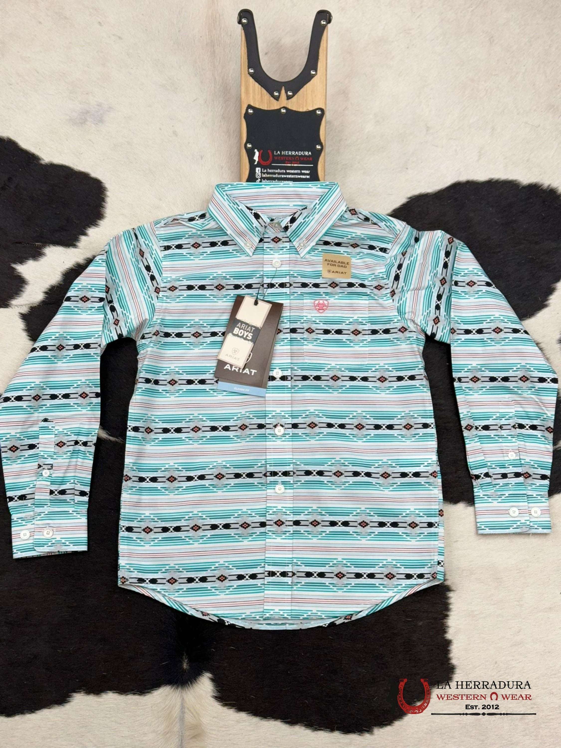 ARIAT KIDS SHIRT -ICE CREEN JEFFERSON LS 10051398 NIÑOS
