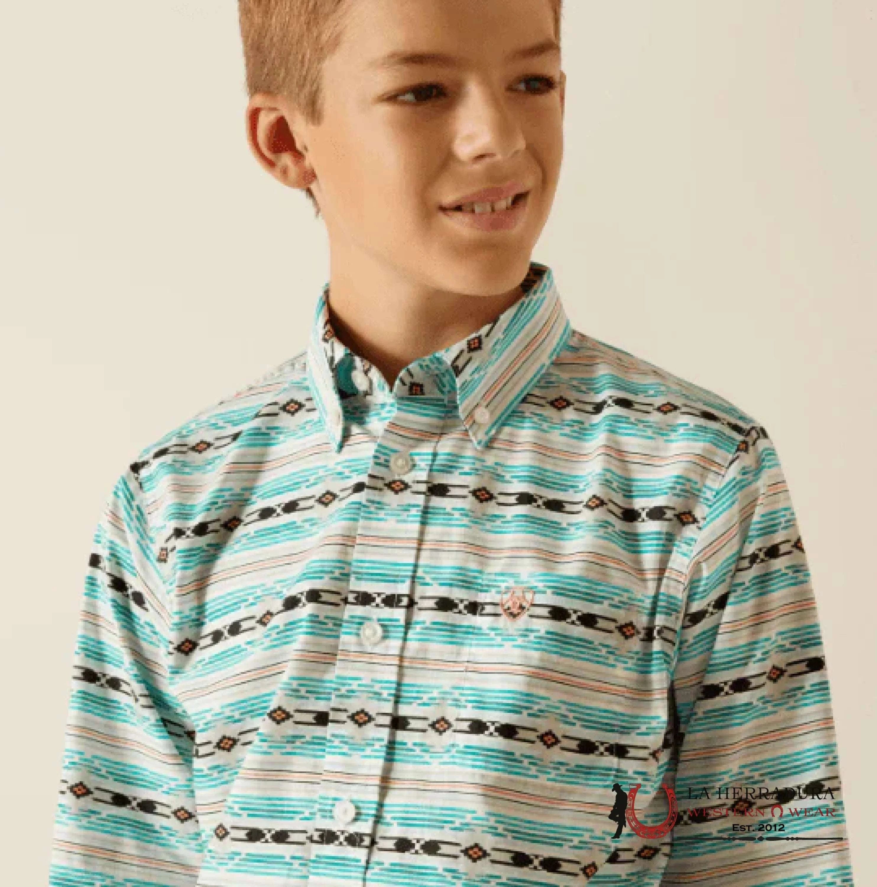 ARIAT KIDS SHIRT -ICE CREEN JEFFERSON LS 10051398 NIÑOS