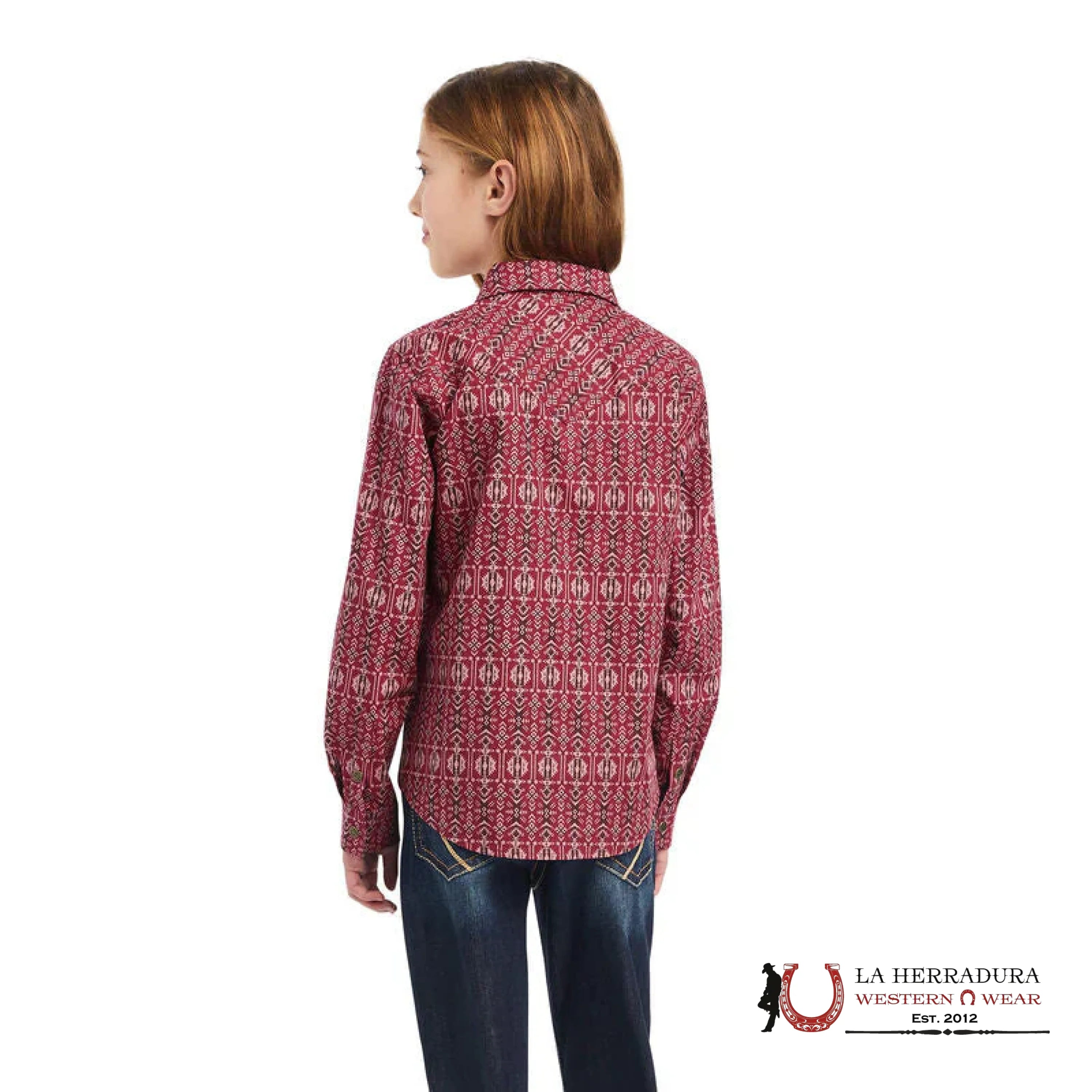 ARIAT KIDS SHIRT -Real Alma Snap Long Sleeve 10042241 NIÑAS