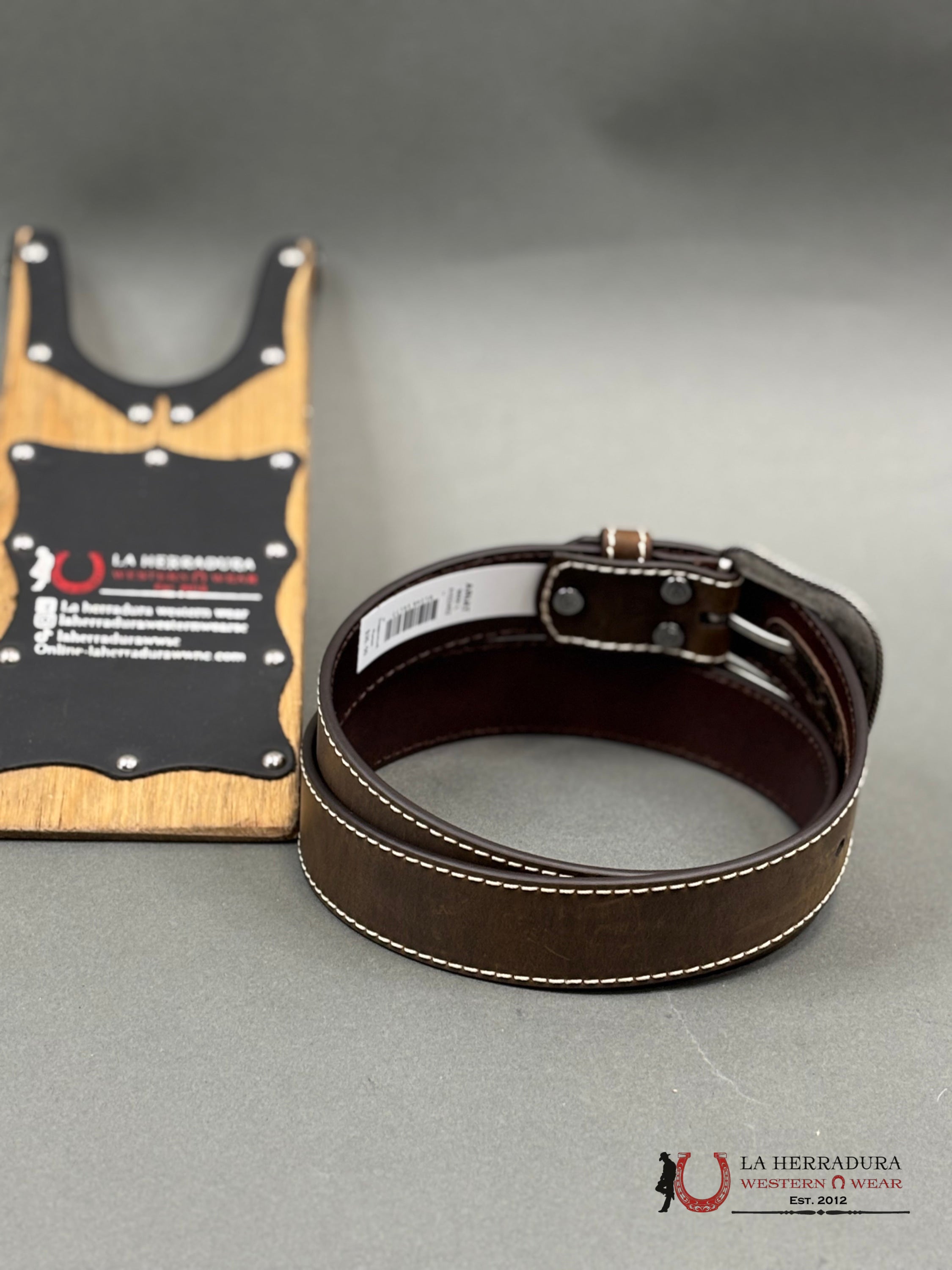 Ariat Ladies Brown Belt With Removable Buckle Cinturones Mujeres