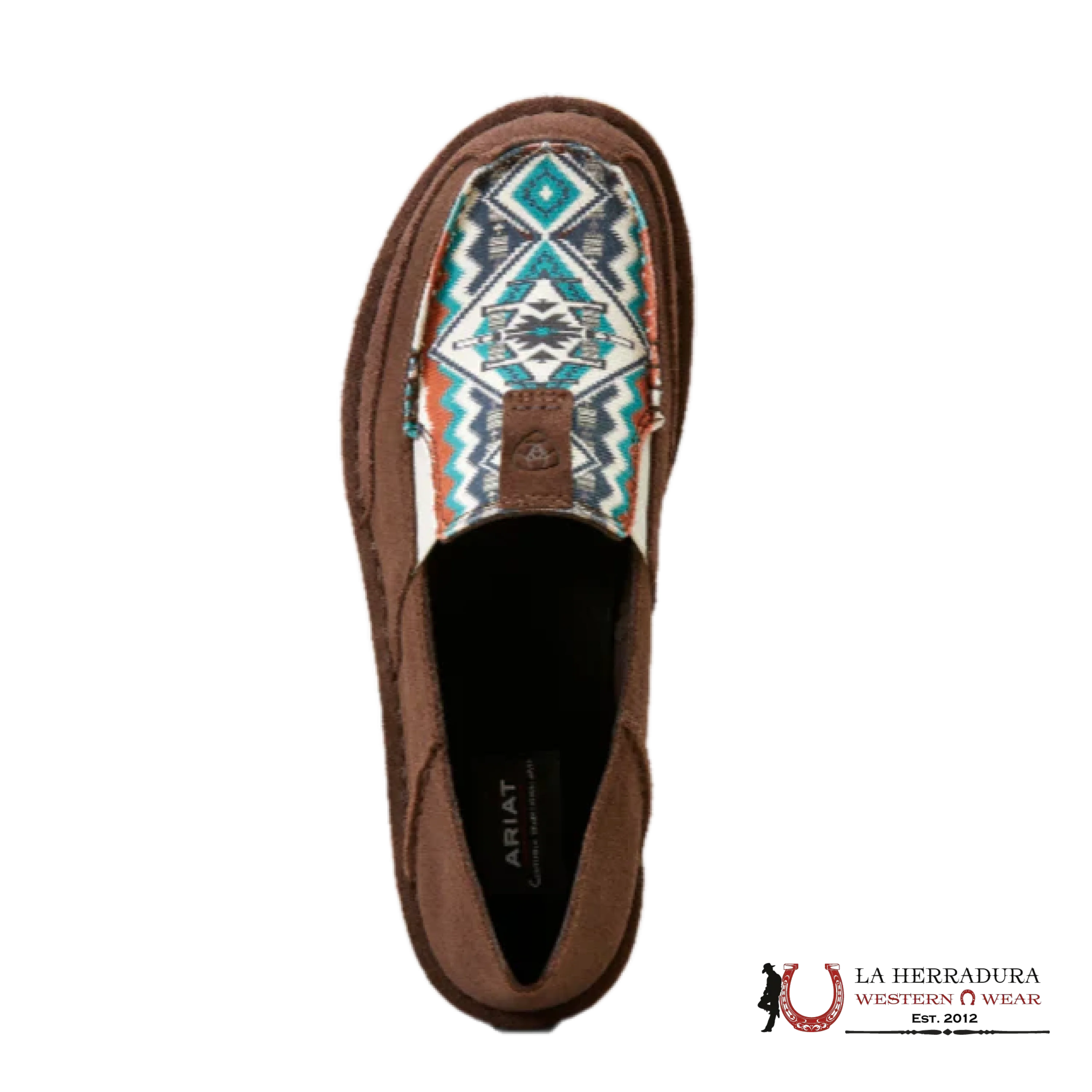 Ariat Ladies Cruiser Chimayo Chocolate & Rio Arba Turquoise Shoes 10046924 ZAPATOS MUJERES