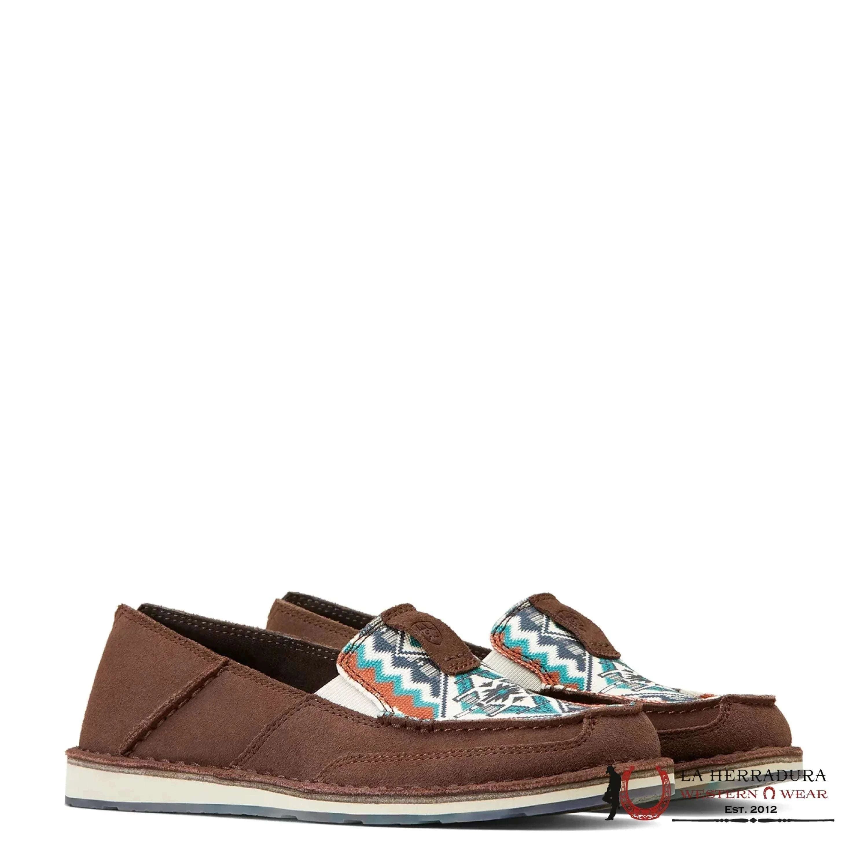 Ariat Ladies Cruiser Chimayo Chocolate & Rio Arba Turquoise Shoes 10046924 ZAPATOS MUJERES