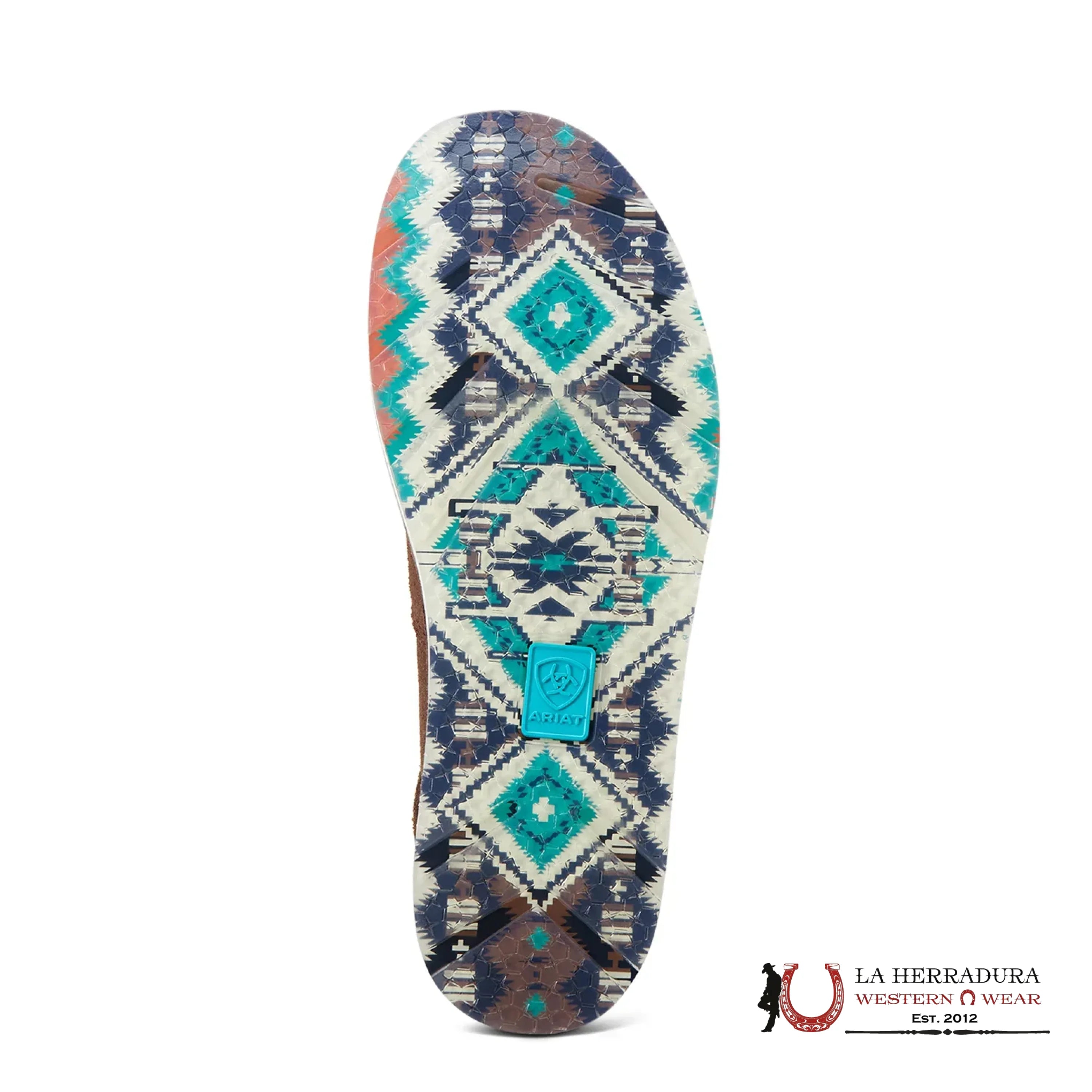 Ariat Ladies Cruiser Chimayo Chocolate & Rio Arba Turquoise Shoes 10046924 ZAPATOS MUJERES