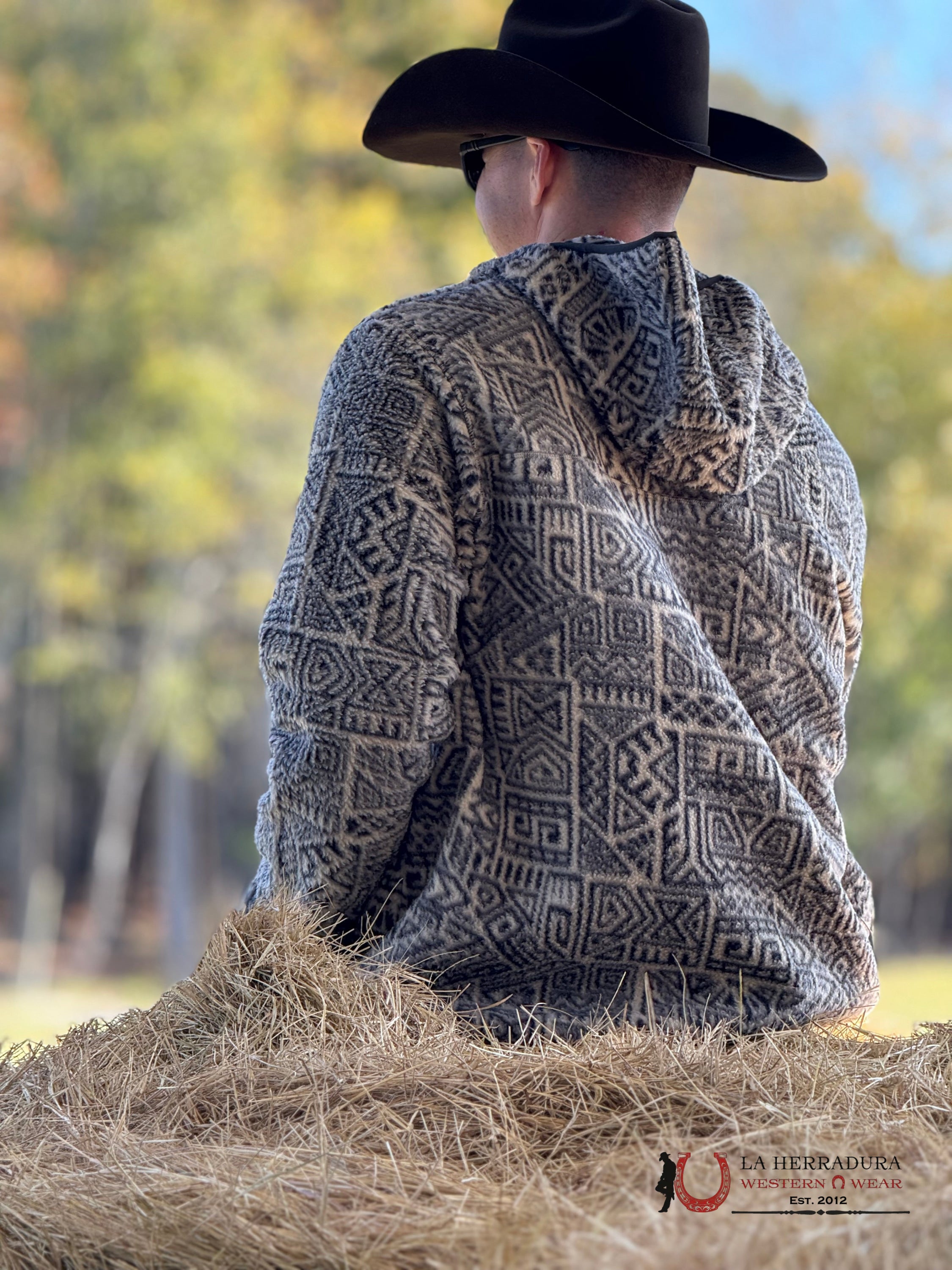 Ariat Light Brindle Polar Bear Fleece Hood-2995 Ropa Hombres