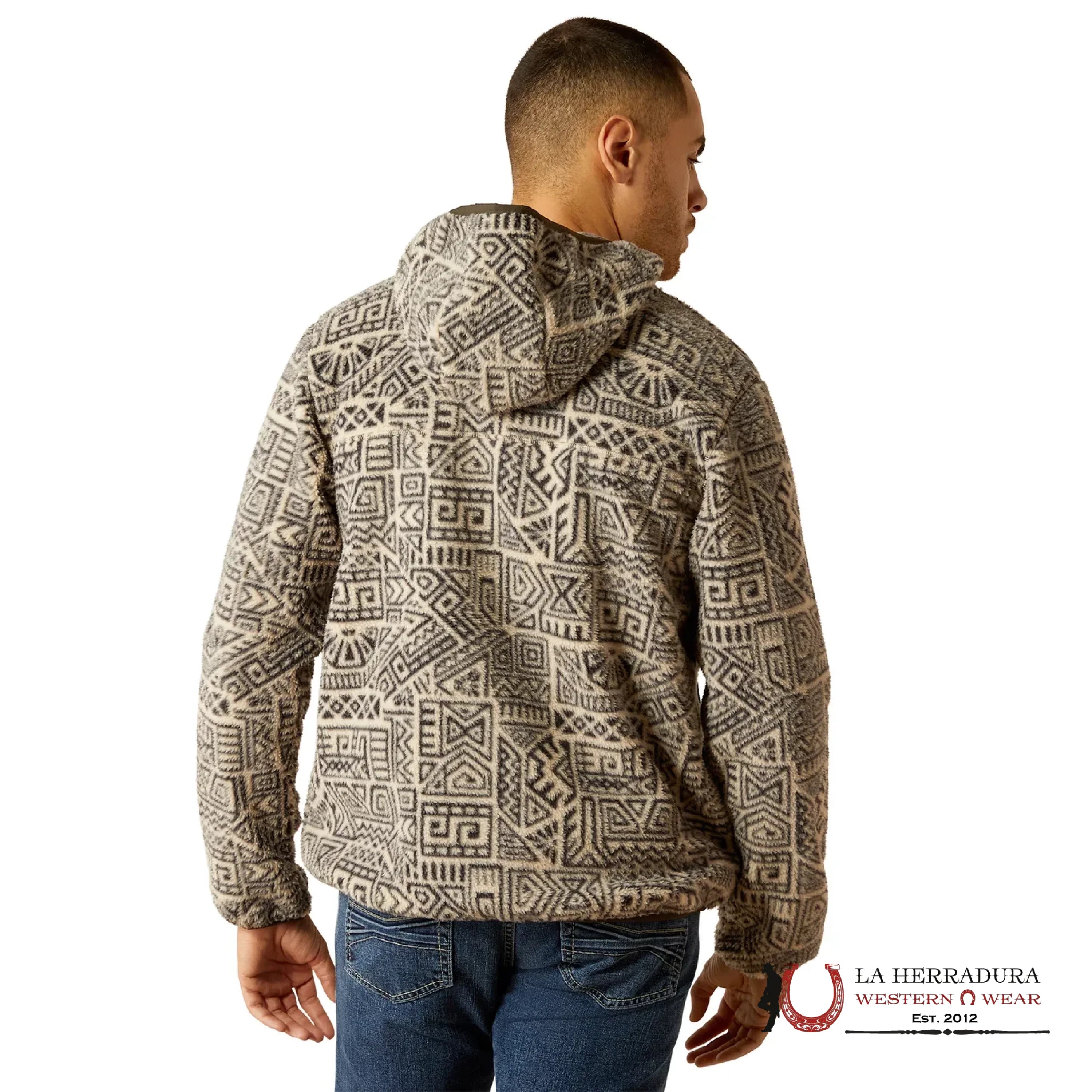 Ariat Light Brindle Polar Bear Fleece Hood-2995 Ropa Hombres