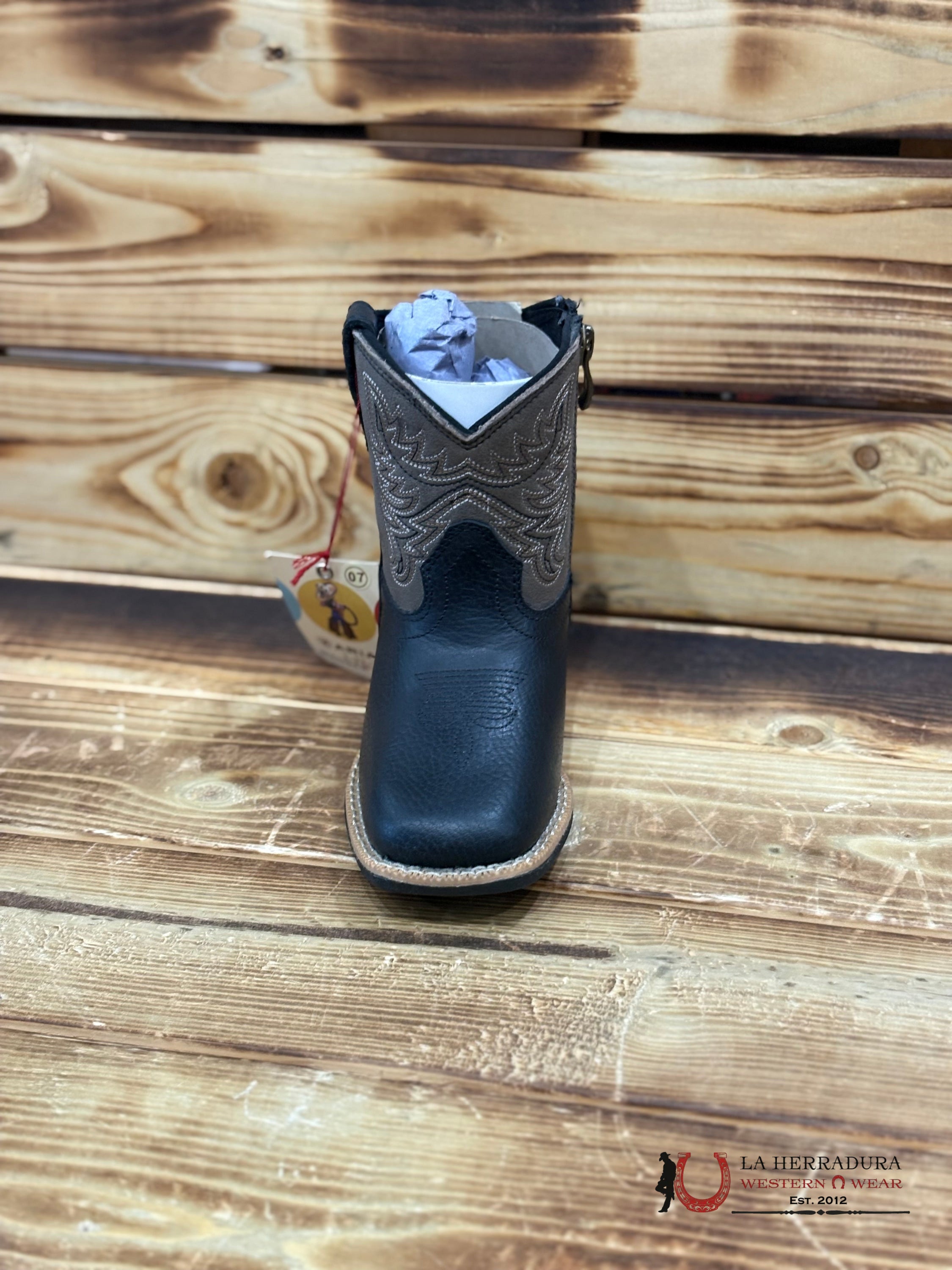 ARIAT LIL’ STOMPERS EVERLITE BK BLACK BROWN A441003101 NIÑOS