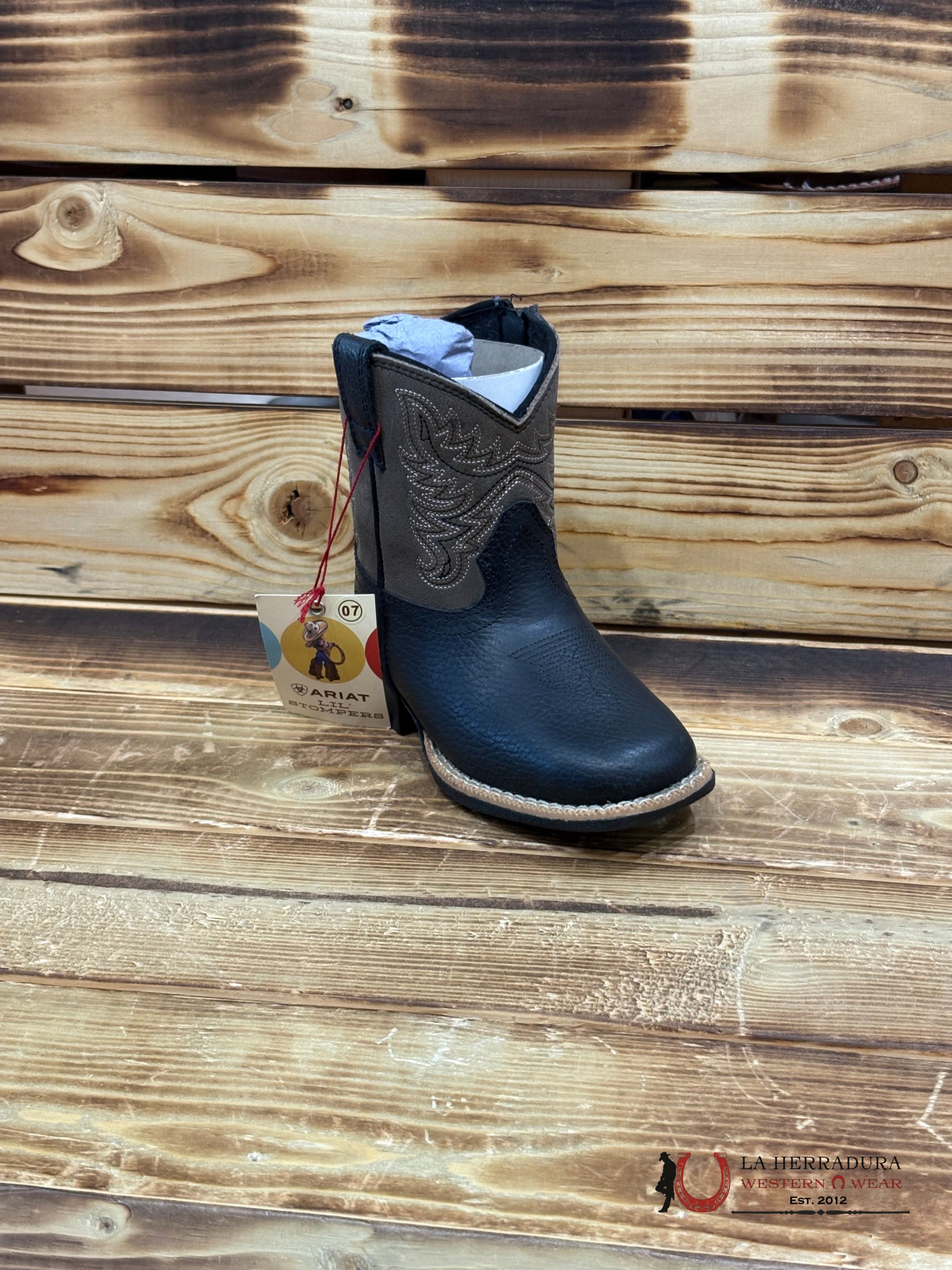 ARIAT LIL’ STOMPERS EVERLITE BK BLACK BROWN A441003101 NIÑOS