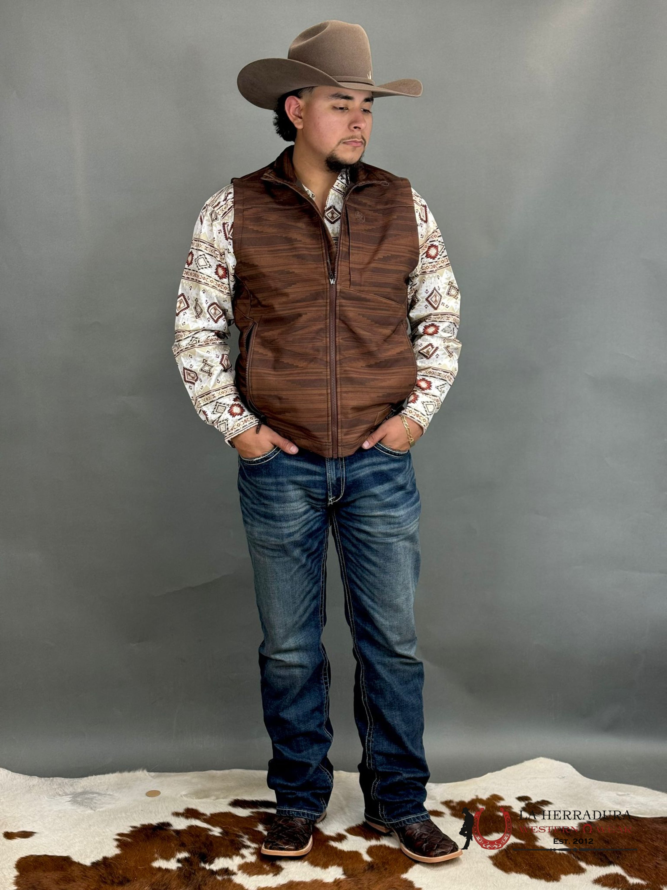 Ariat Logo 2.0 Chimayo Vest Shaved Chocolate Ropa Hombres
