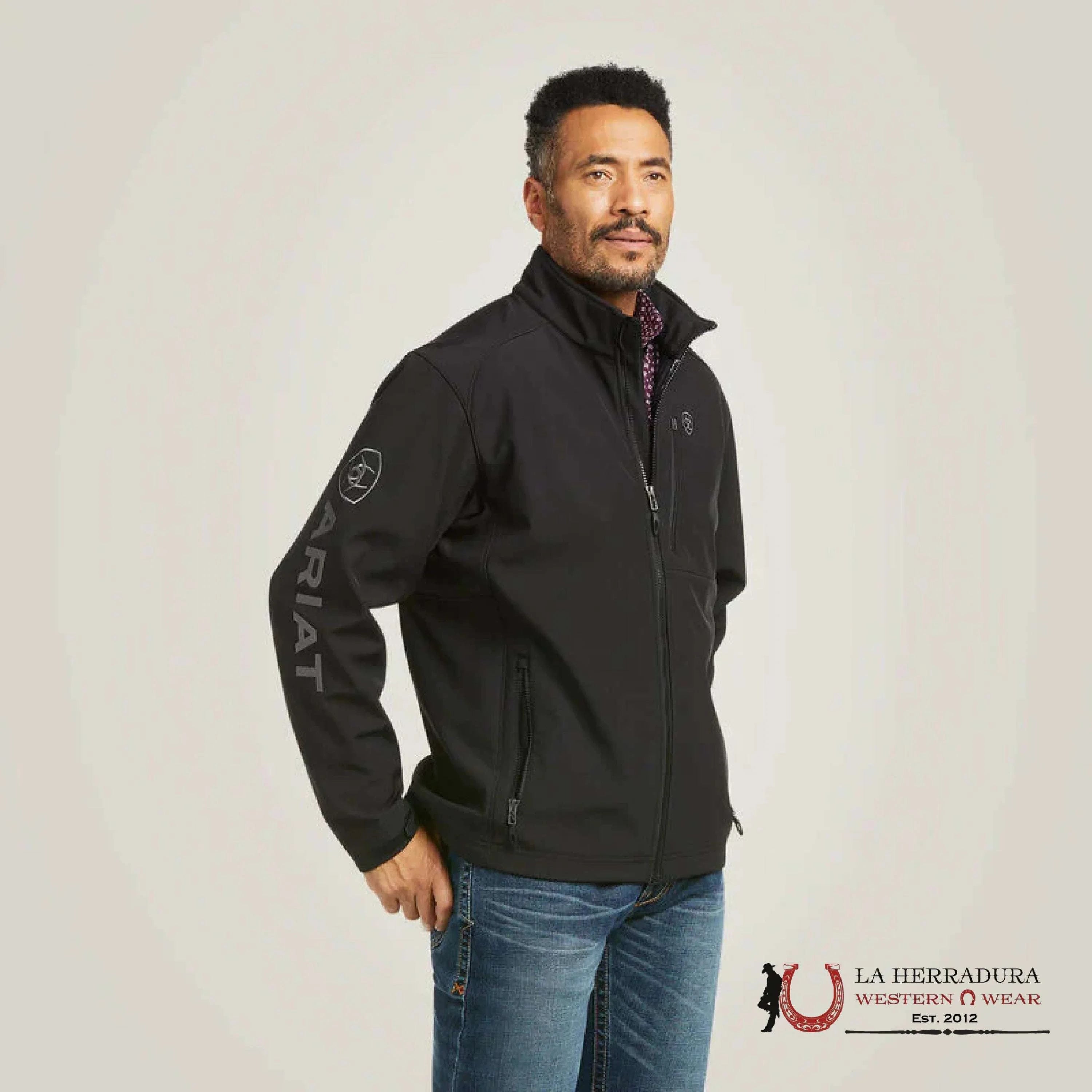 Ariat Logo 2.0 Patriot Softshell Jacket Black - 7439 Ropa Hombres