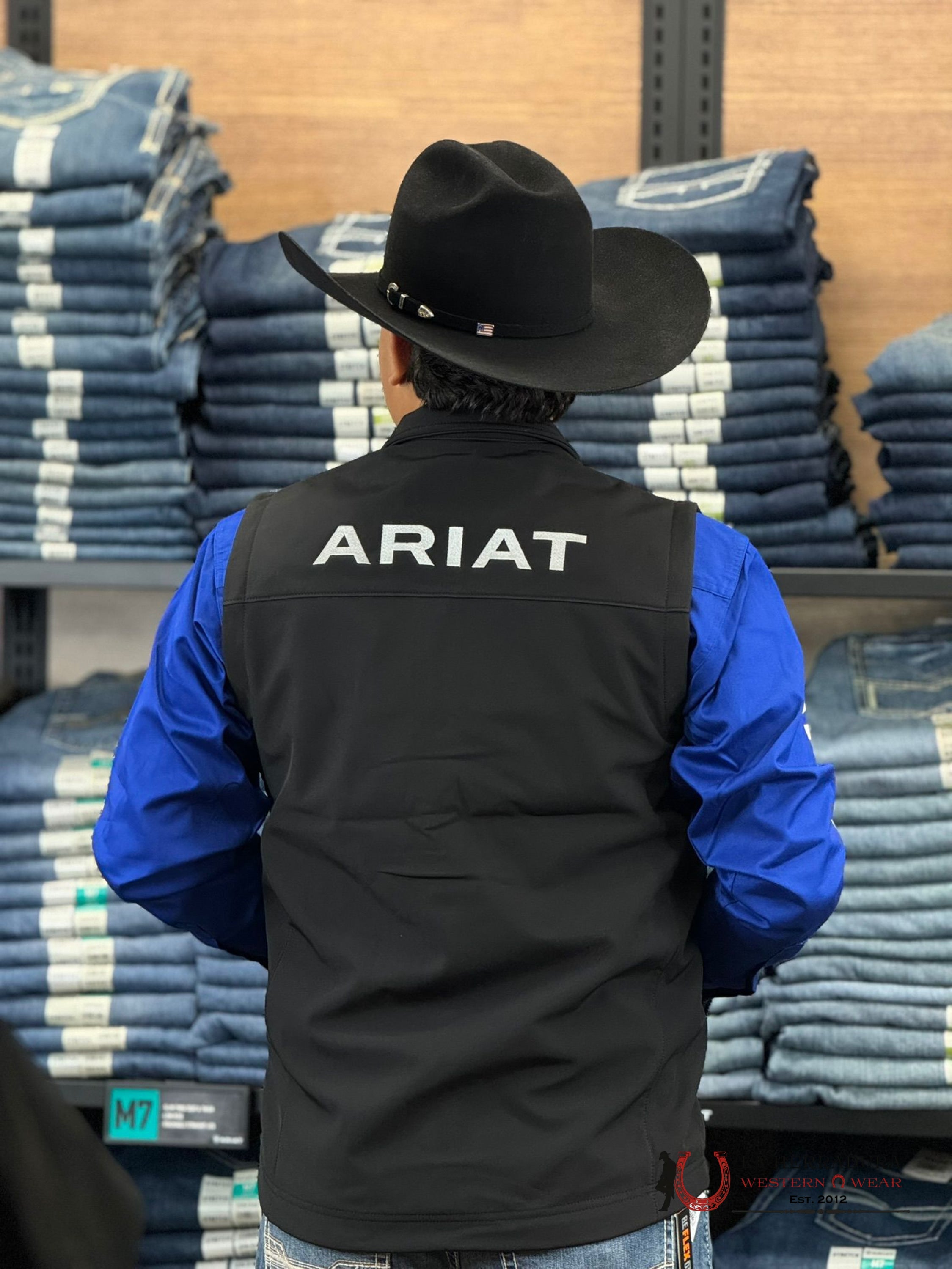 Ariat Logo 2.0 Softshell Vest Black Ropa Hombres