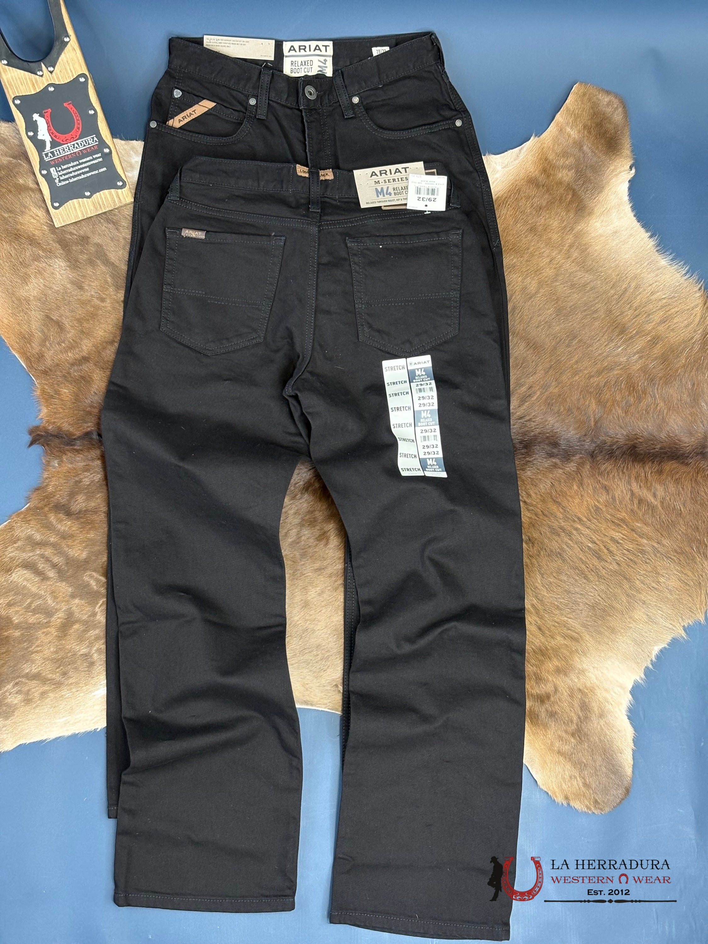 Ariat M4 Men’s Relaxed Bootcut Black Jeans - 0592 ARIAT JEANS