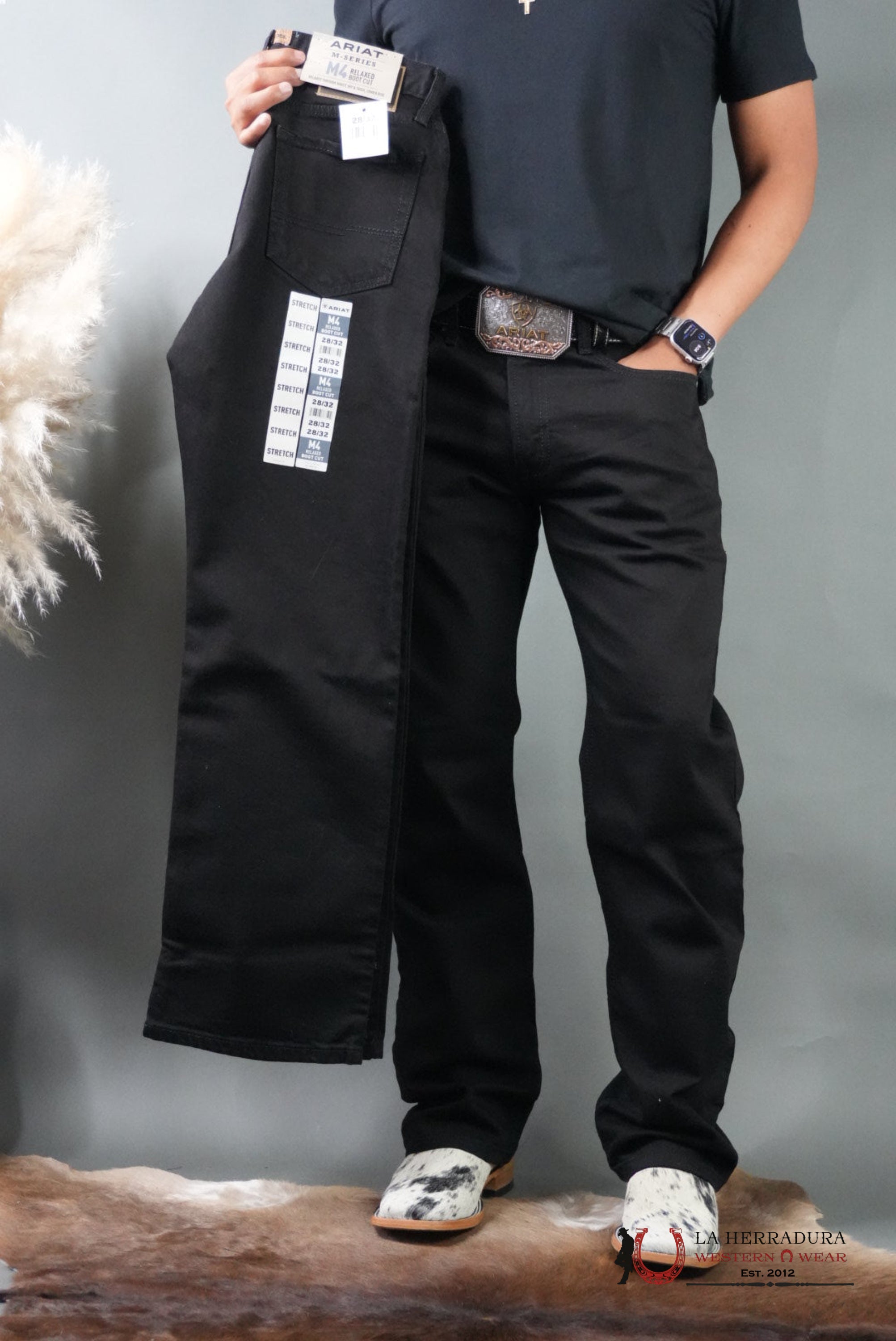 Ariat M4 Men’s Relaxed Bootcut Black Jeans - 0592 ARIAT JEANS