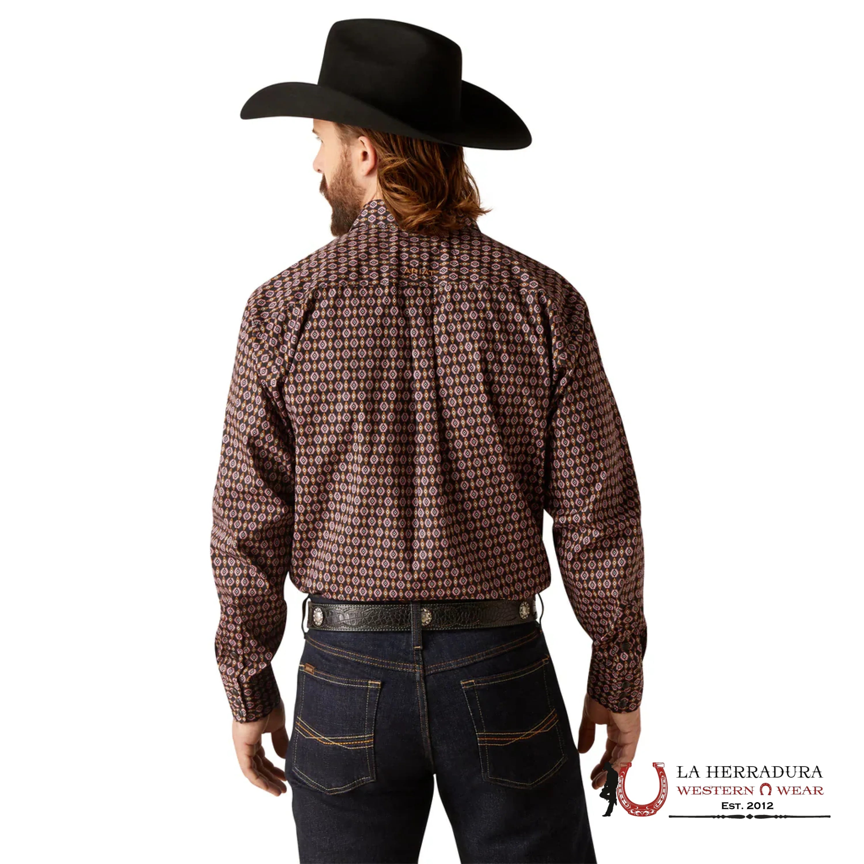 ARIAT MEN EREN SNP LS SHRT BLACK 7190 ROPA HOMBRES