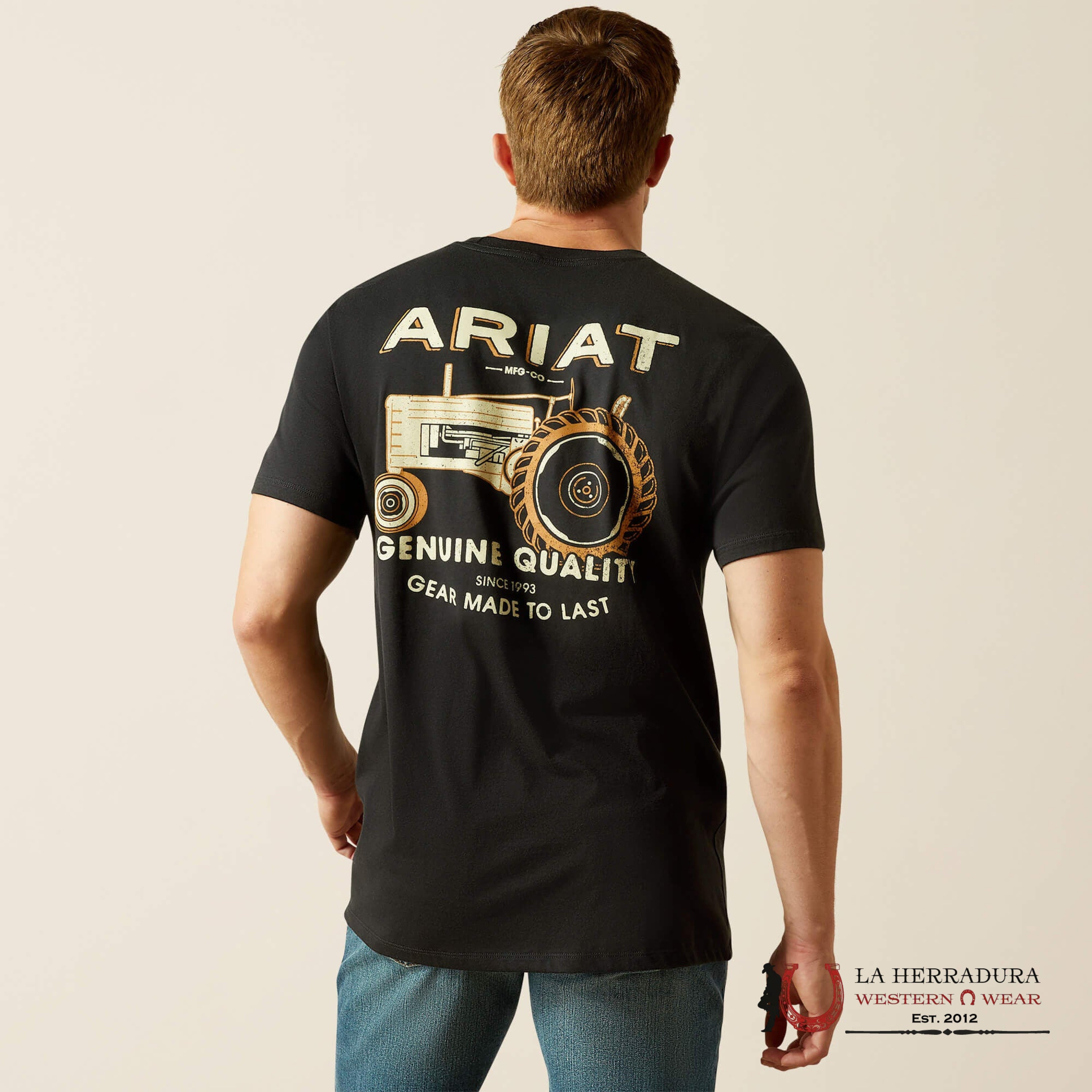 ARIAT MEN GRAMPS TRACTOR T SHIRT BLACK 10062425 ROPA HOMBRES