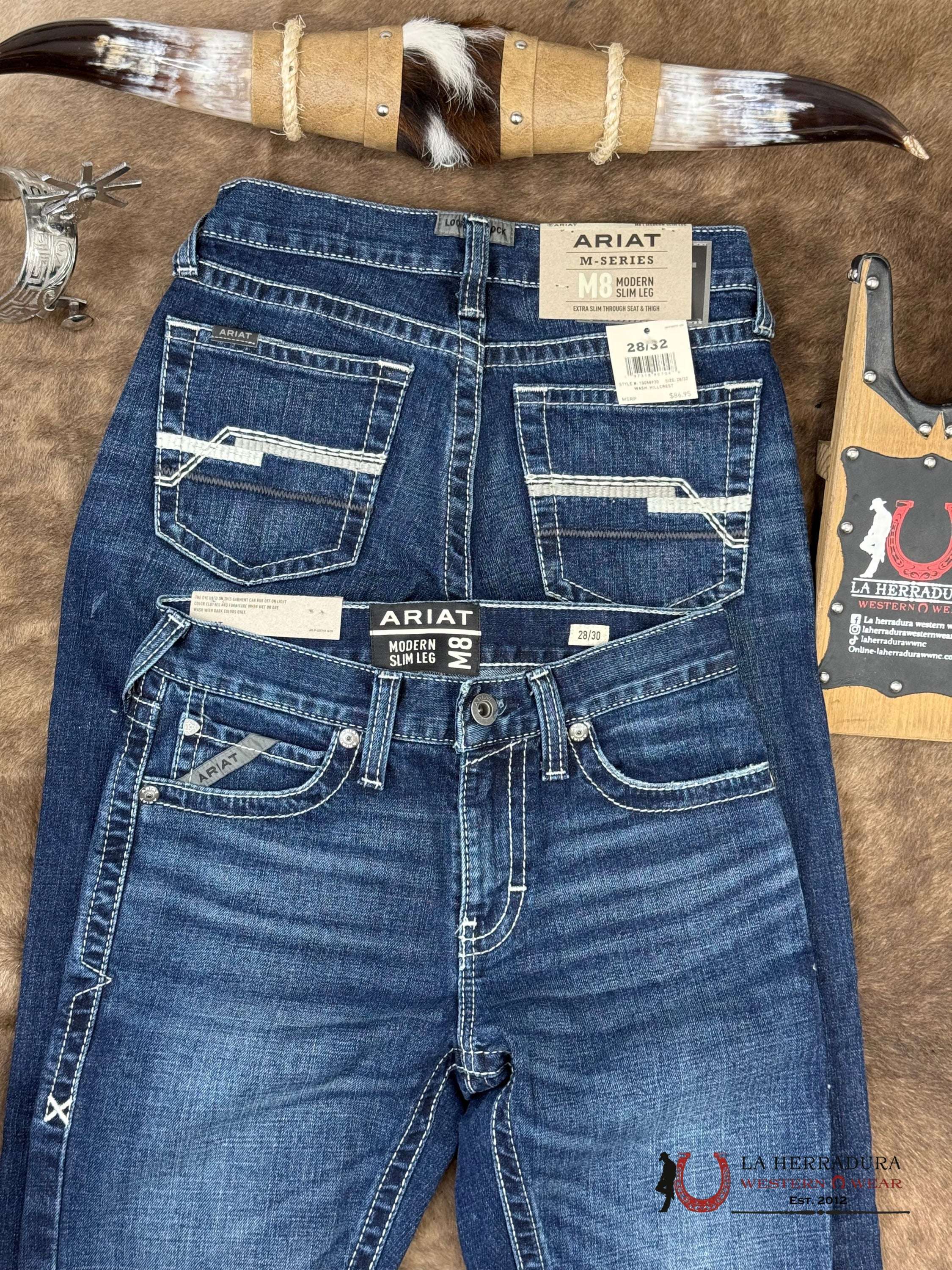 ARIAT MEN JEAN M8 Modern Slim Leg Hillcrest - 8930 ARIAT JEANS