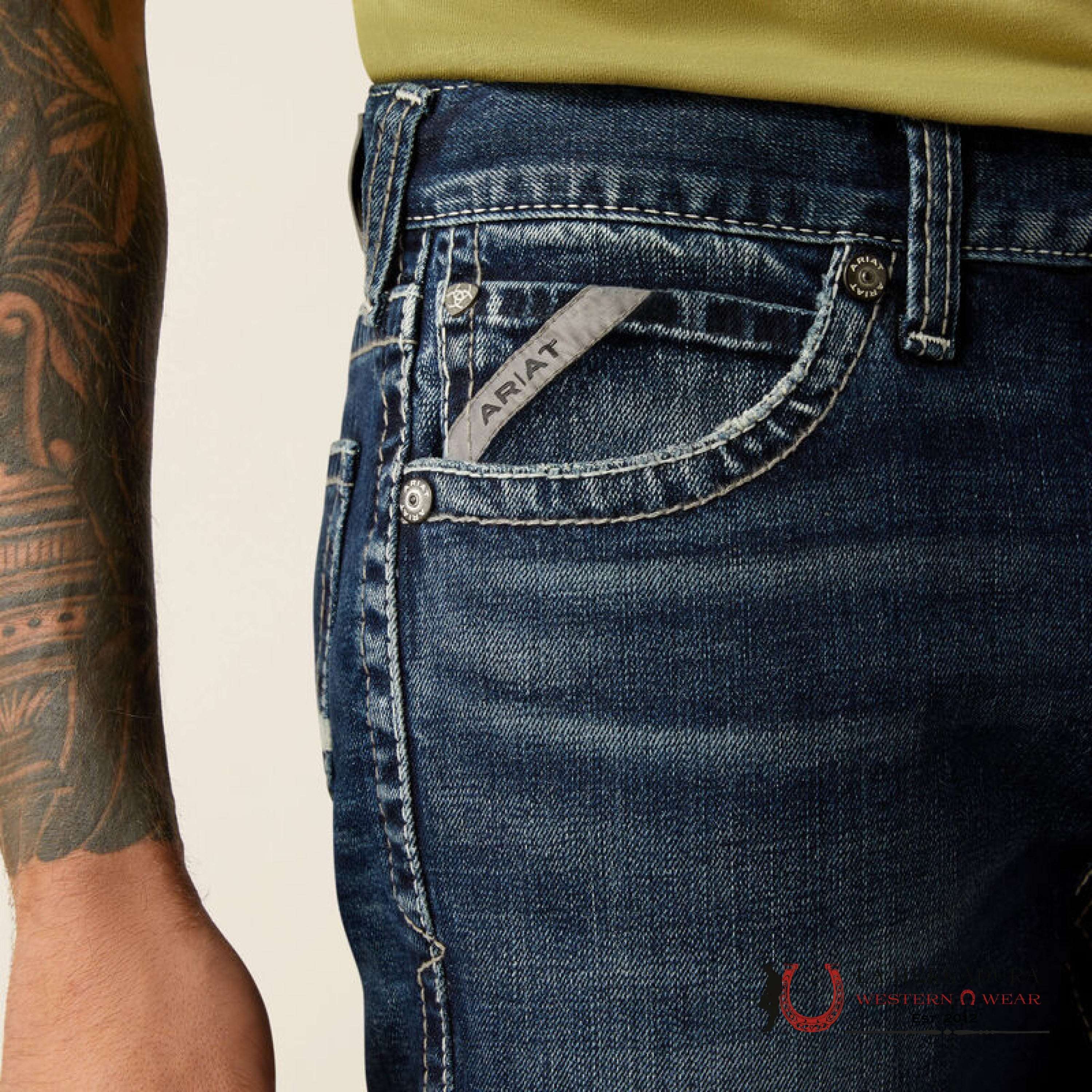 ARIAT MEN JEAN M8 Modern Slim Leg Hillcrest - 10058930 ARIAT JEANS