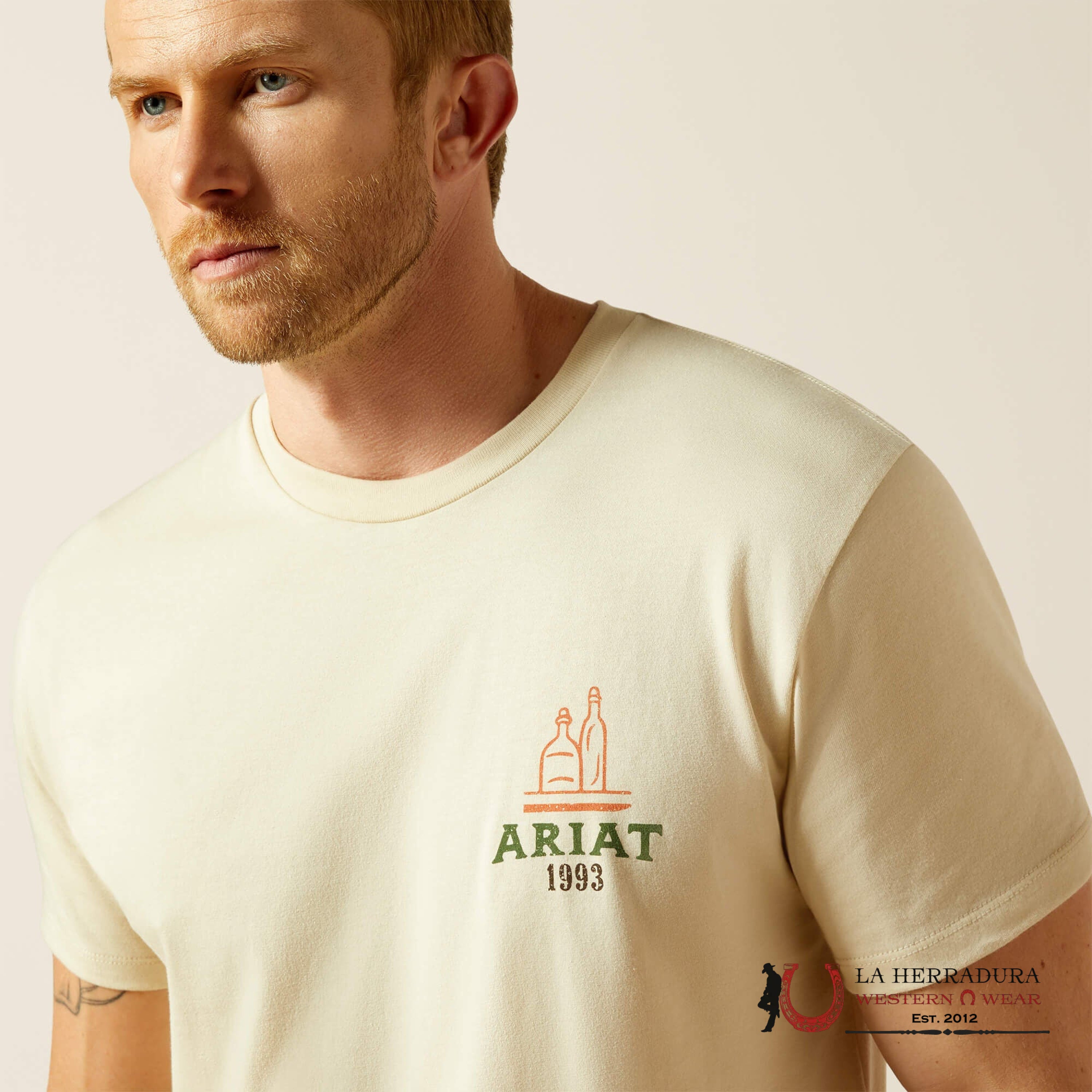 ARIAT MEN MEZCAL MEZCLILLA T SHIRT NATURAL 10062424 ROPA HOMBRES