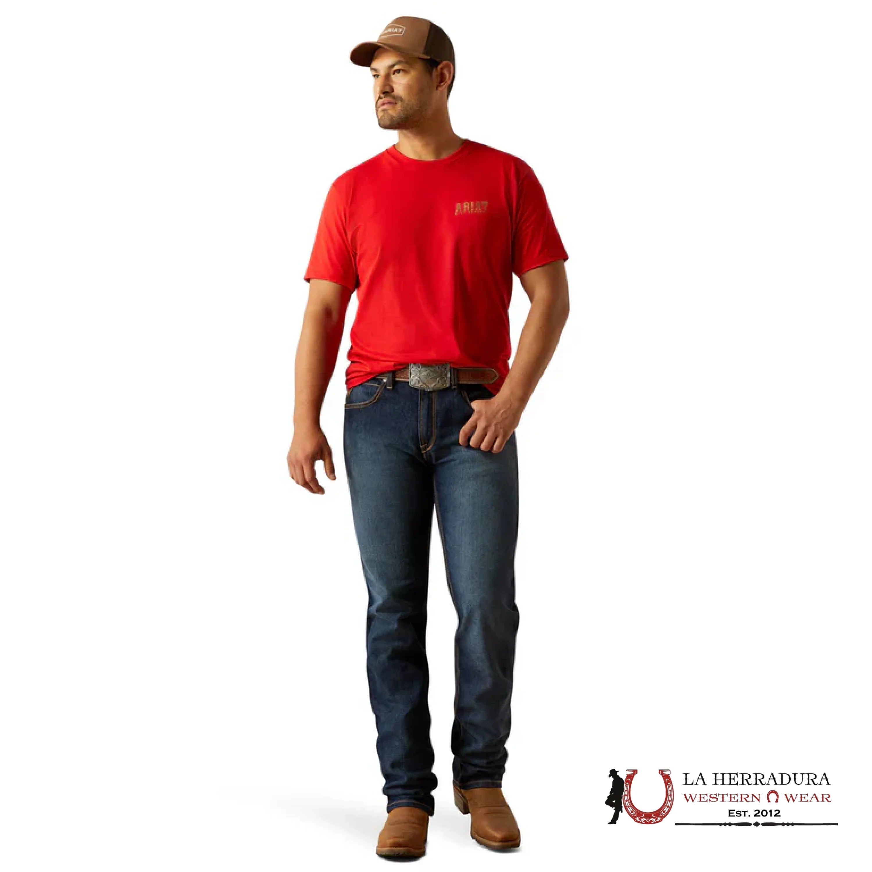 ARIAT MEN T-SHIRT RED REDKINE 10058884 ROPA HOMBRES