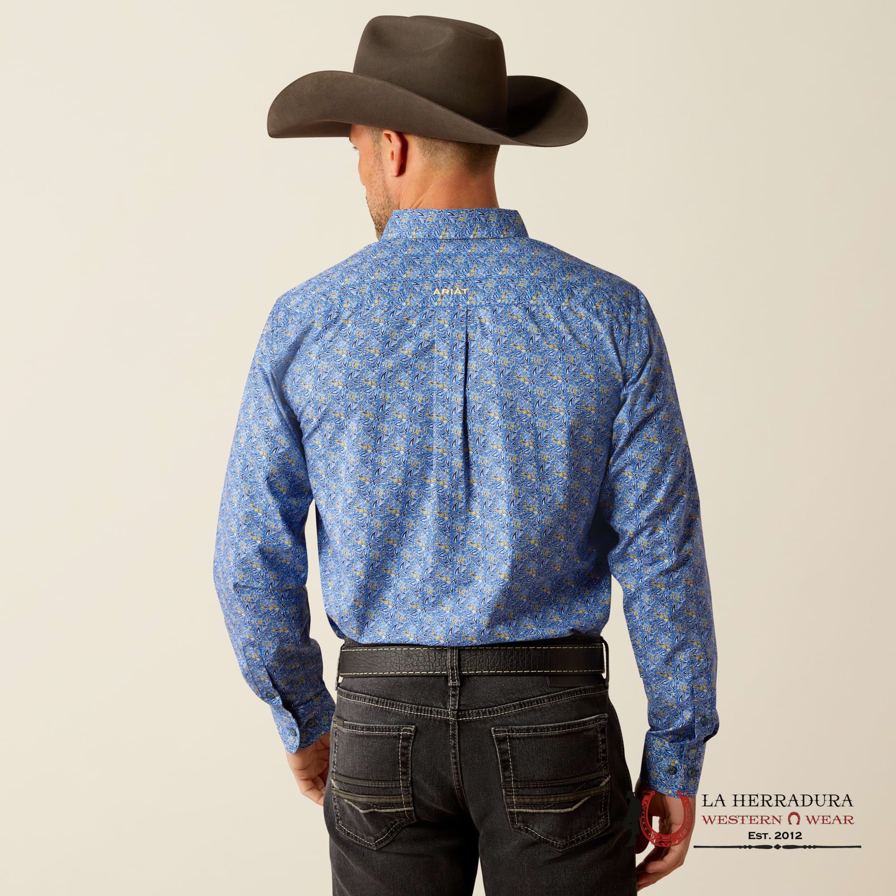 ARIAT MEN THELL FTD LS SHRT DARK BLUE 2367 ROPA HOMBRES