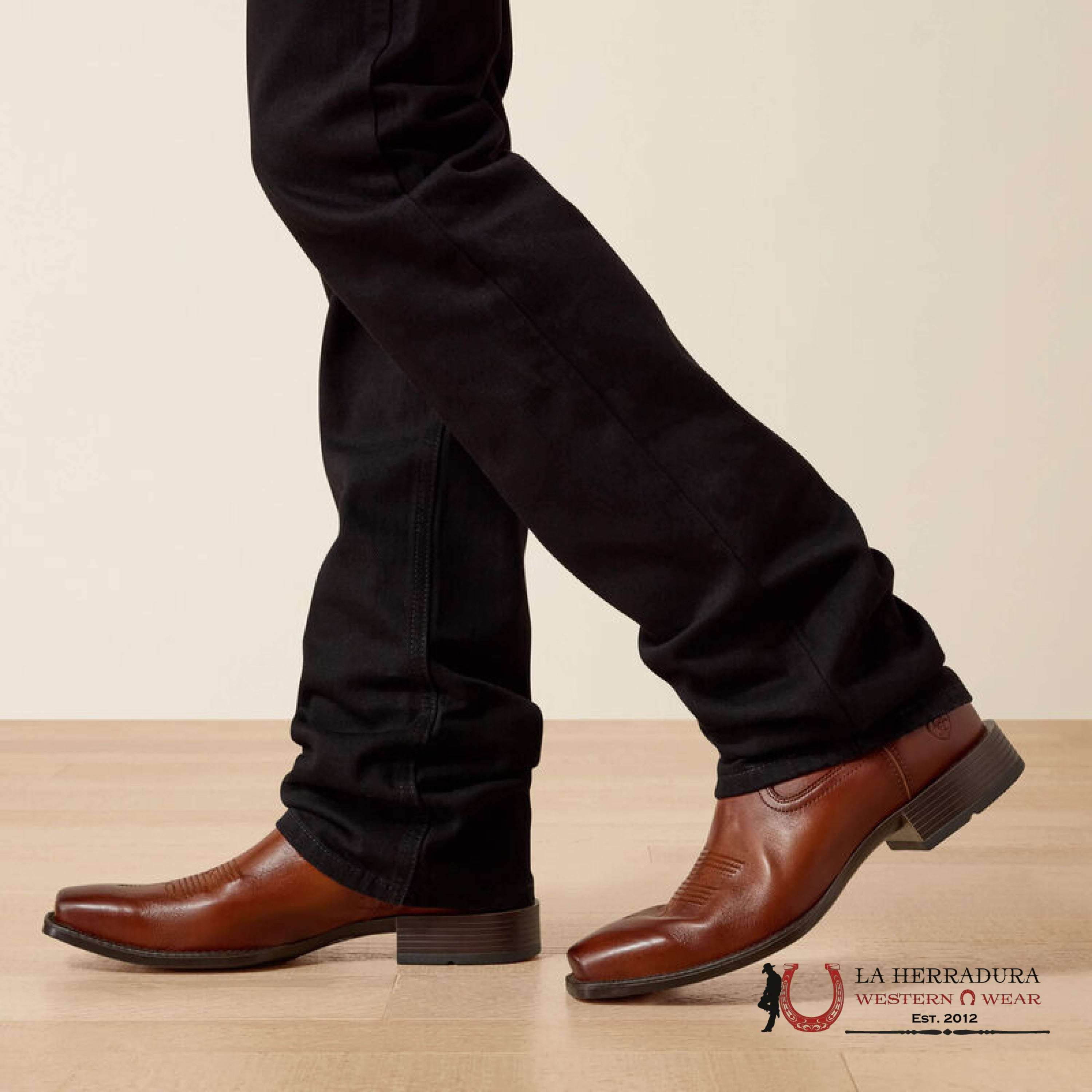 ARIAT MENS BLACK M7 SLIM FIT STRAIGHT LEG JEANS 10037890 ARIAT JEANS