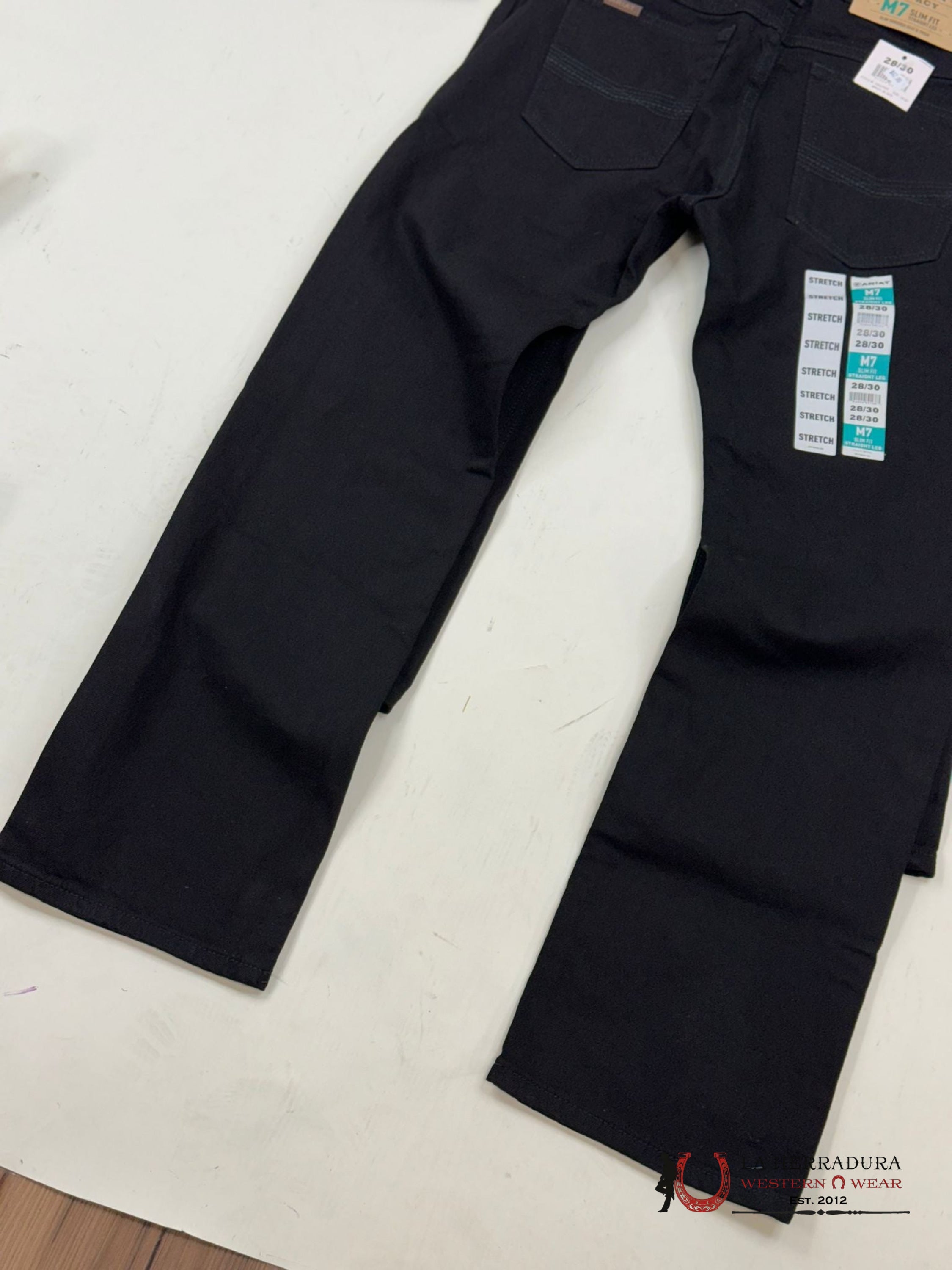 Ariat Mens Jean Black M7 Slim Fit Straight Leg Jeans